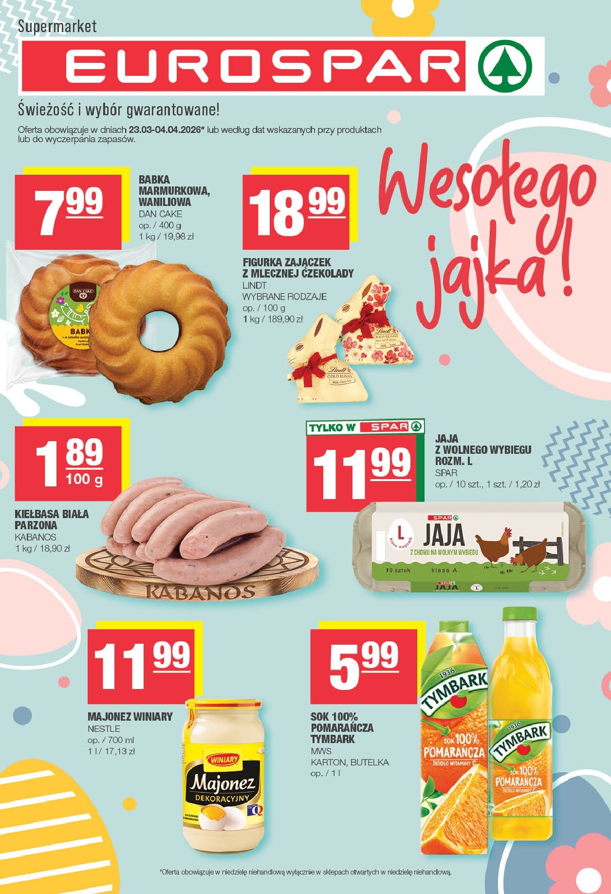 Gazetka EUROSPAR - ważna od 23.03.2026 do 04.04.2026
