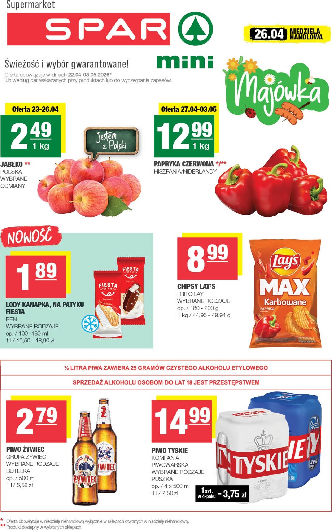 Nowa gazetka SPAR - Mini ważna od 22.04.2026 do 03.05.2026
