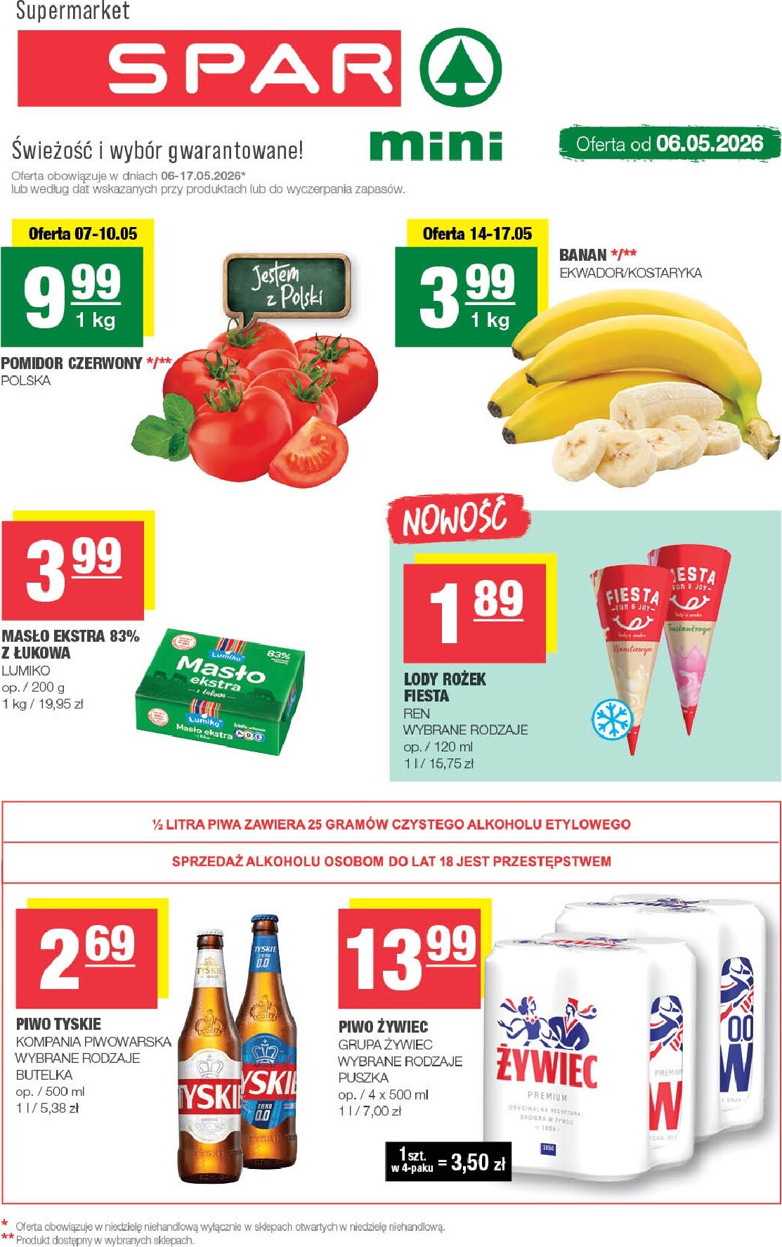 Nowa gazetka SPAR - Mini ważna od 06.05.2026 do 17.05.2026