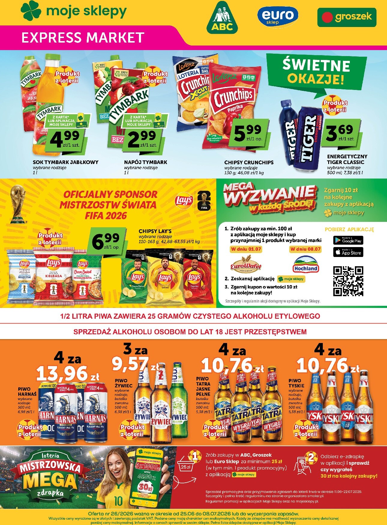 Aktualna gazetka Groszek - Expressmarket ważna od 25.06.2026 do 08.07.2026