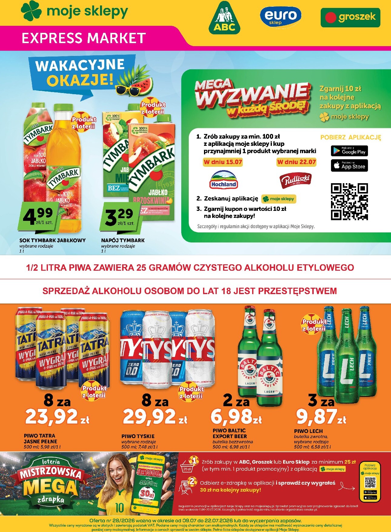 Nowa gazetka Groszek - Express Market ważna od 09.07.2026 do 22.07.2026