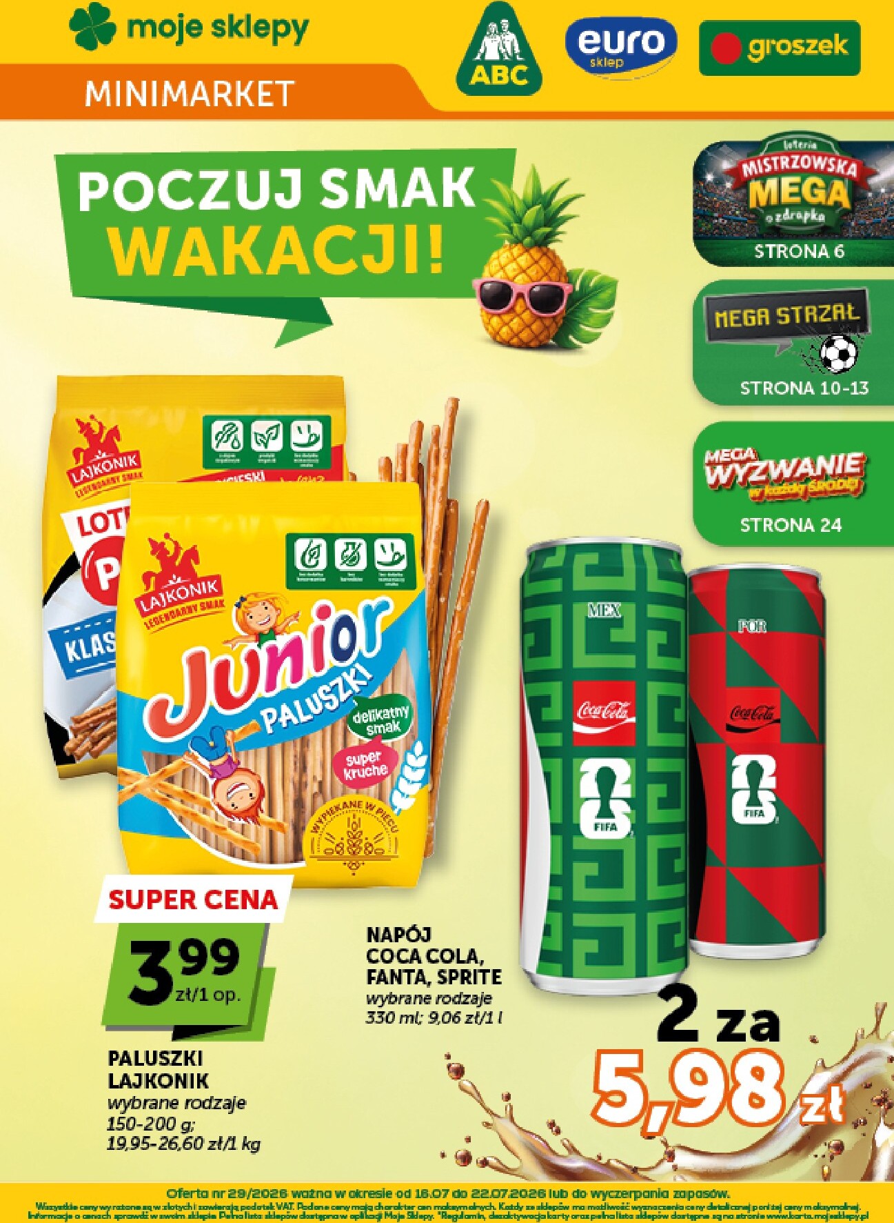 Nowa gazetka Groszek - Minimarket ważna od 16.07.2026 do 22.07.2026