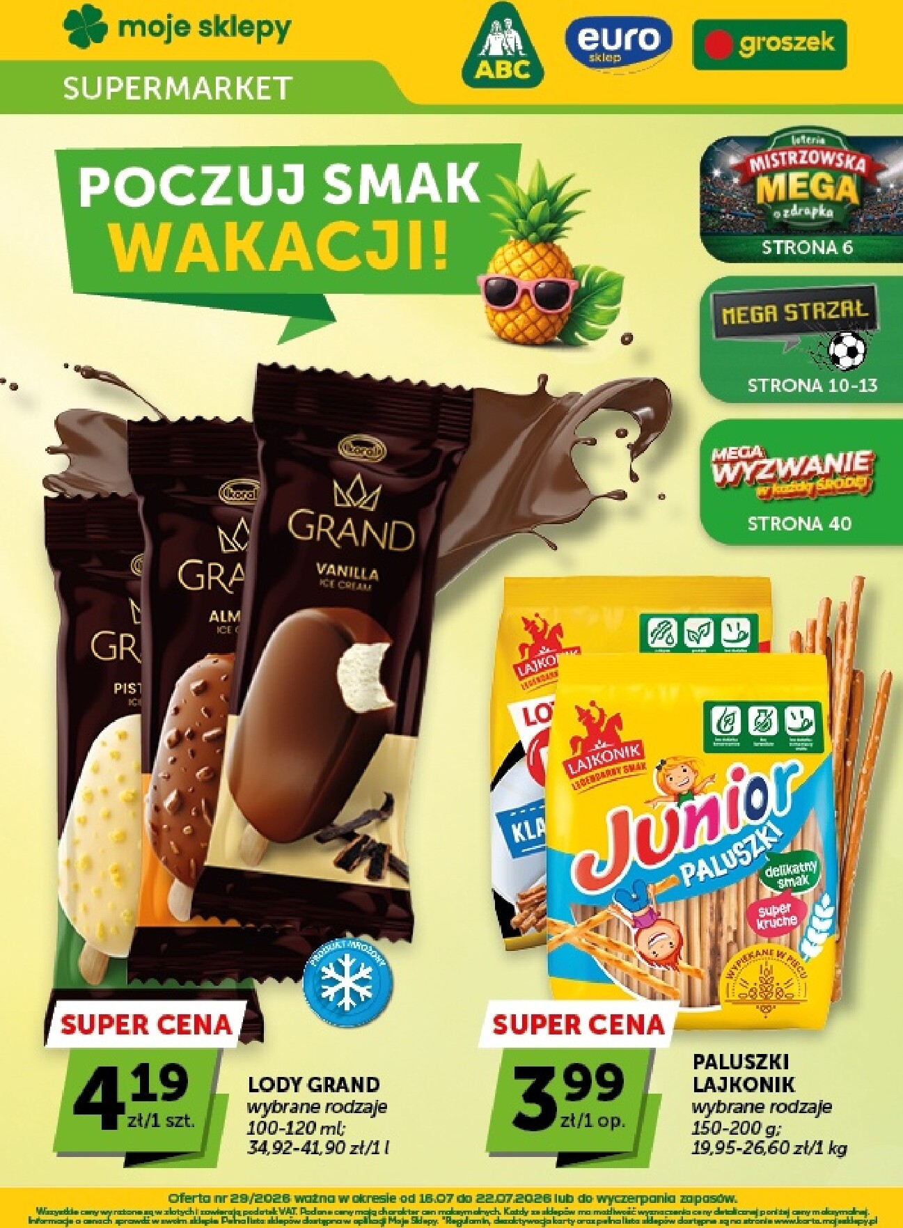 Nowa gazetka Groszek - Supermarket ważna od 16.07.2026 do 22.07.2026