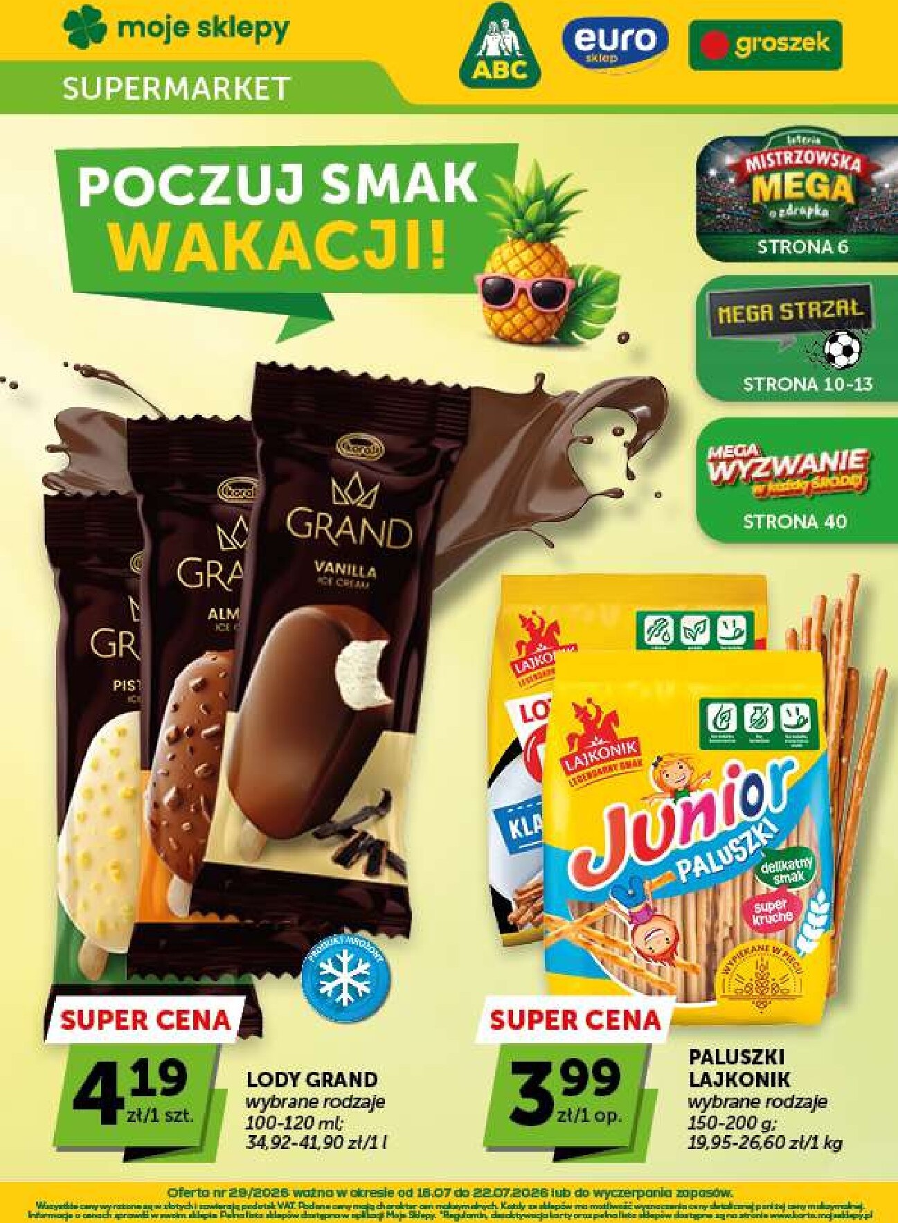 Aktualna gazetka Groszek - Supermarket ważna od 16.07.2026 do 22.07.2026