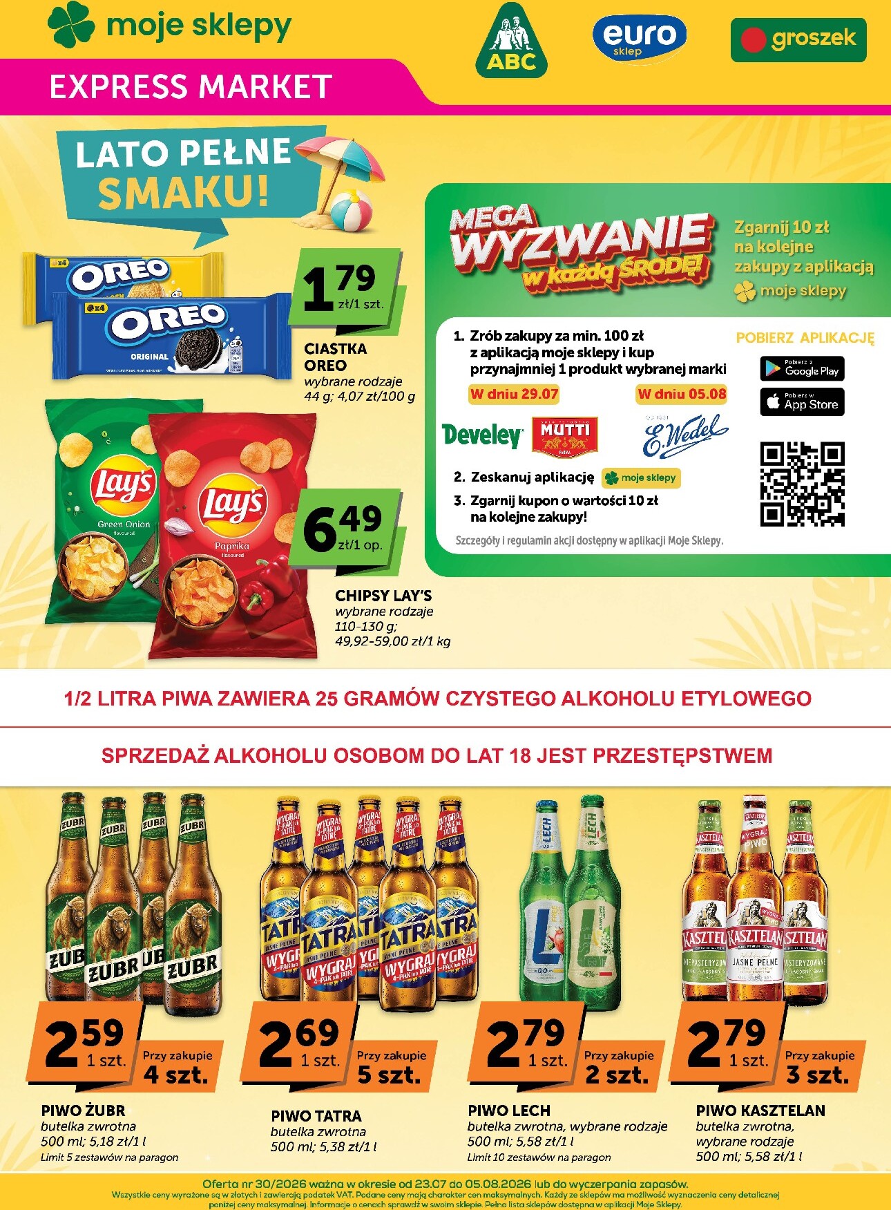 Nowa gazetka Groszek - Expressmarket ważna od 23.07.2026 do 05.08.2026