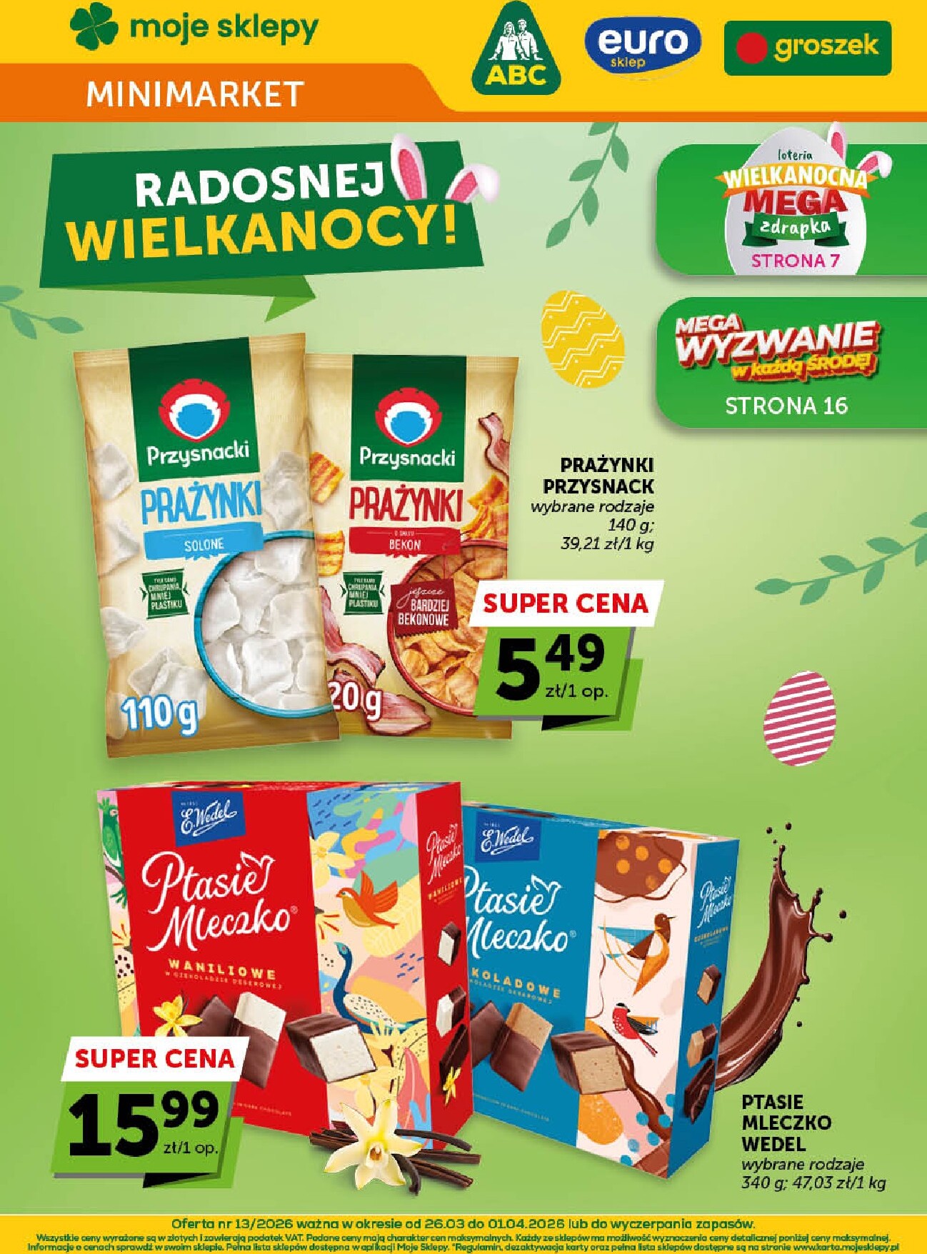 Gazetka Groszek - Minimarket - ważna od 26.03.2026 do 01.04.2026