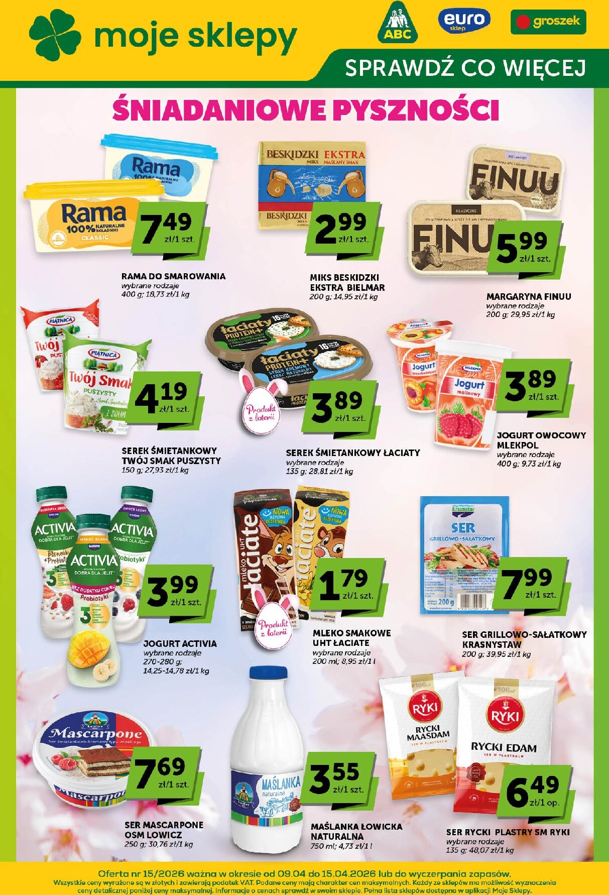 Aktualna gazetka Groszek - Sprawdź, co więcej ważna od 09.04.2026 do 15.04.2026