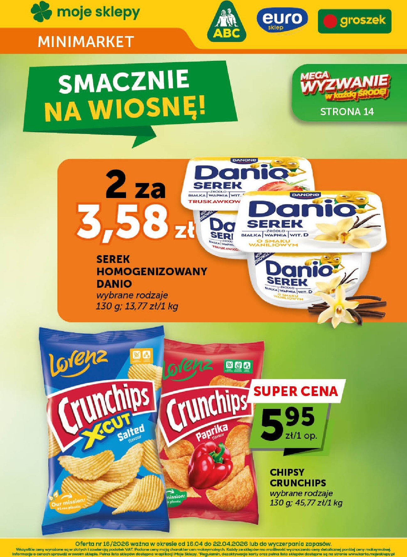 Nowa gazetka Groszek - Minimarket ważna od 16.04.2026 do 22.04.2026