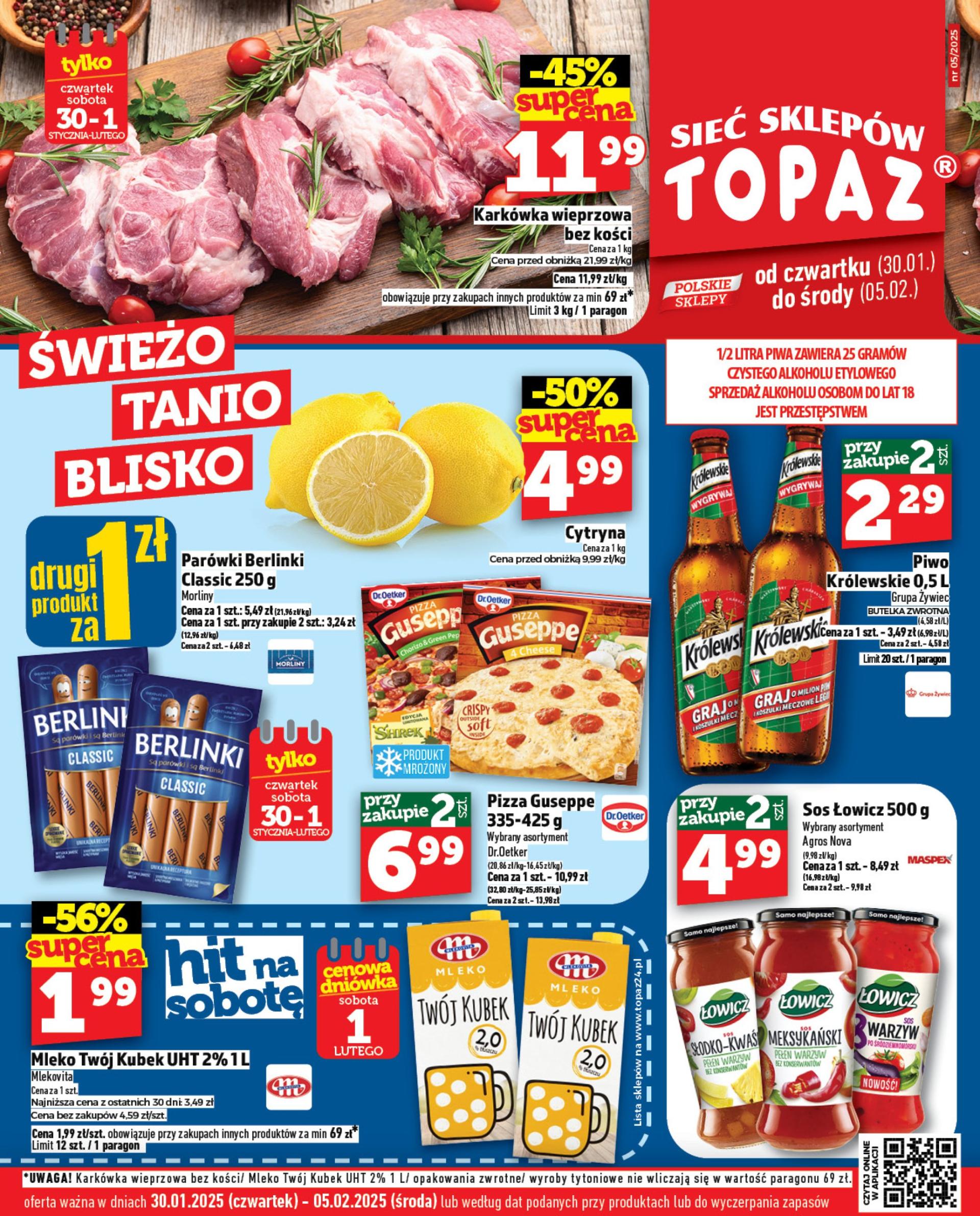 Topaz24 gazetka ważna od 30.01. - 05.02.