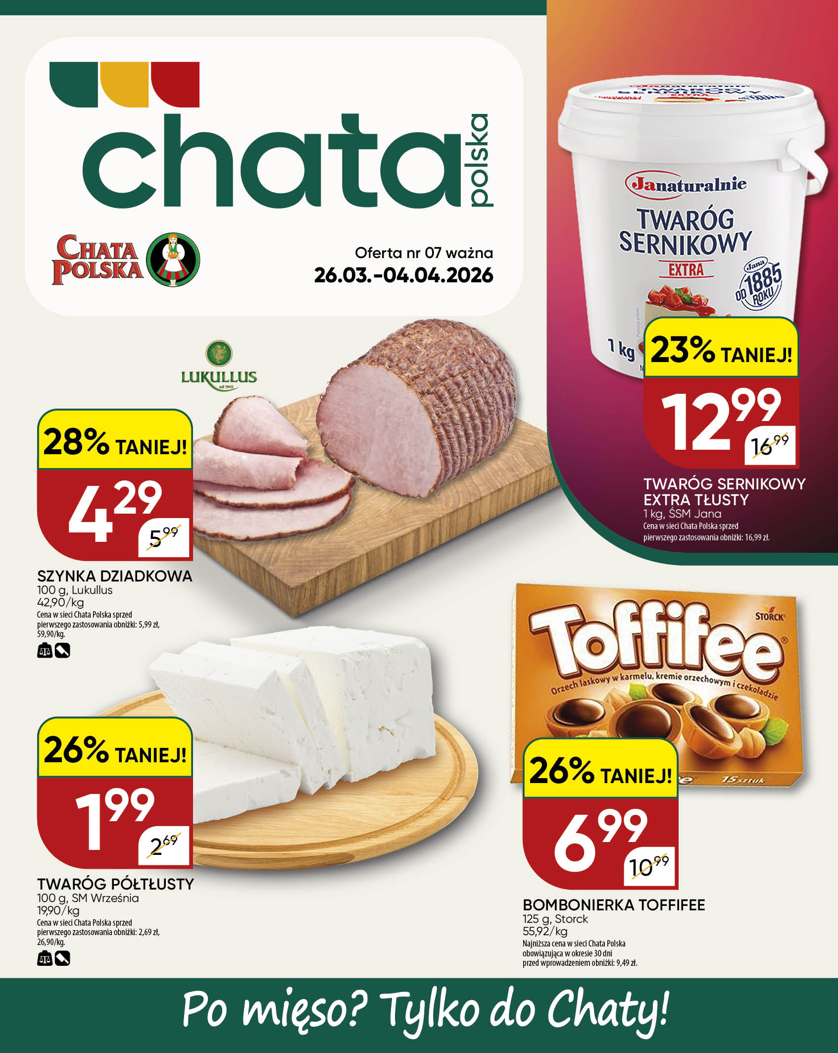 Gazetka Chata Polska - ważna od 26.03.2026 do 04.04.2026