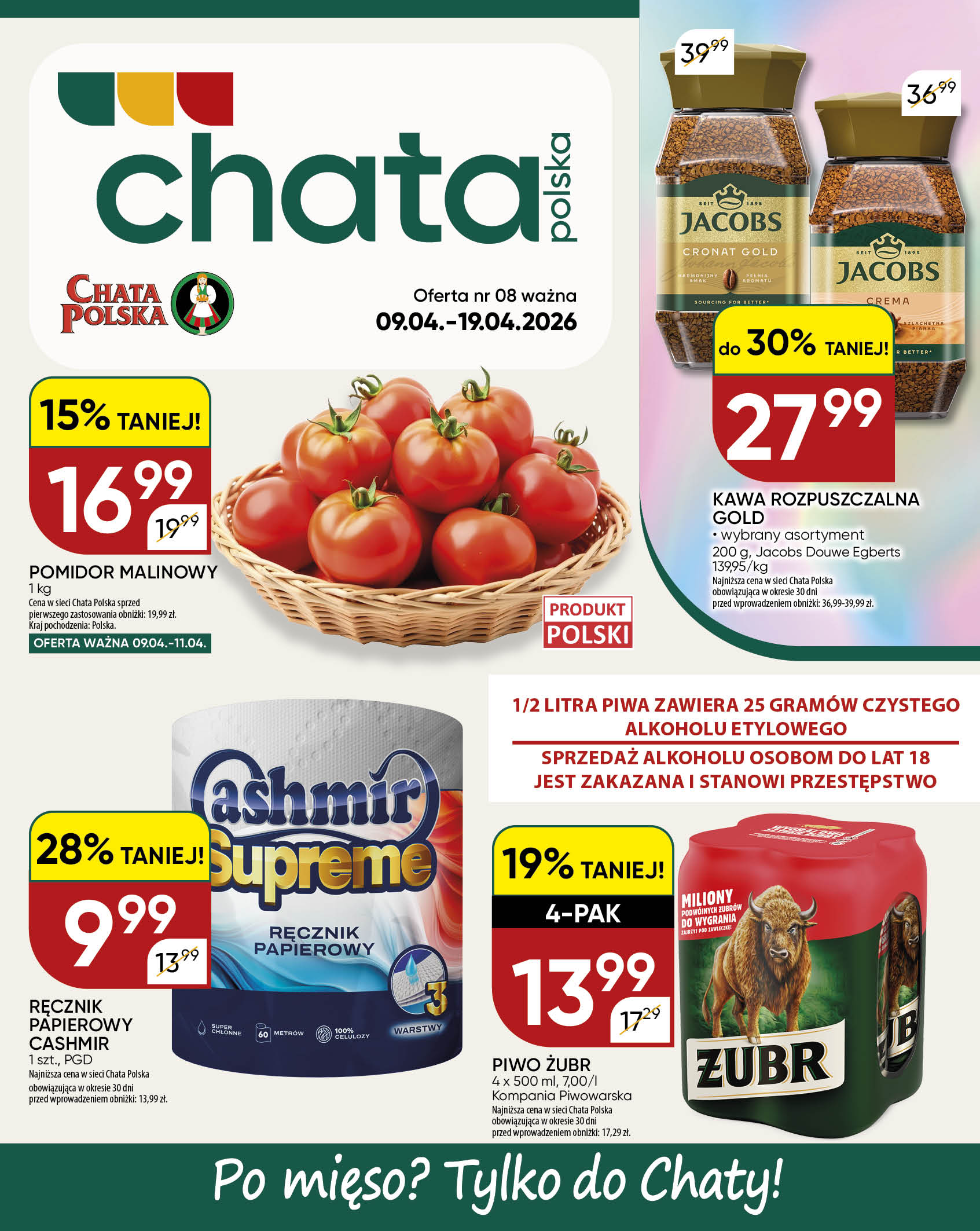 Aktualna gazetka Chata Polska ważna od 09.04.2026 do 19.04.2026