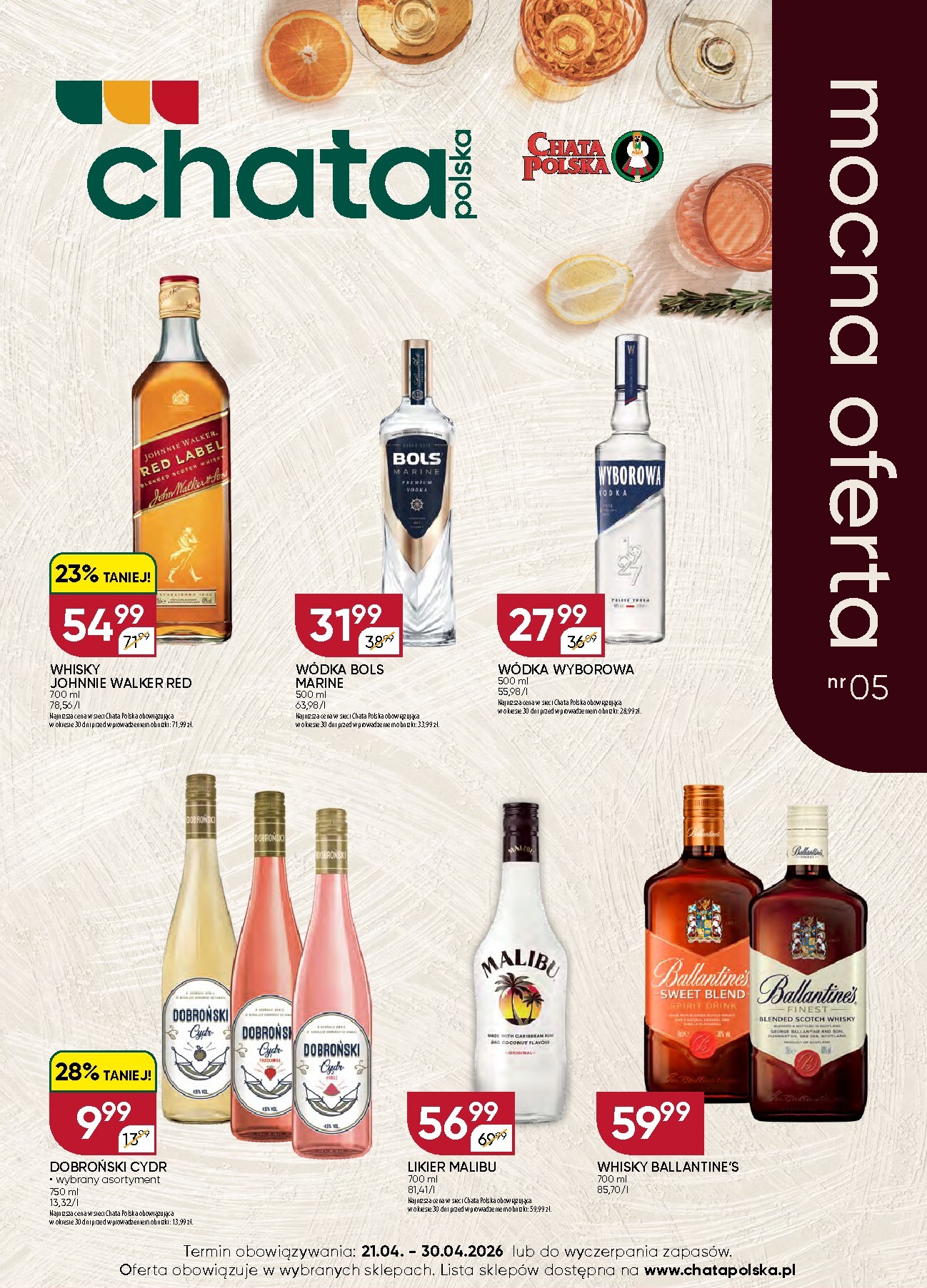 Aktualna gazetka Chata Polska - Mocna oferta ważna od 21.04.2026 do 30.04.2026