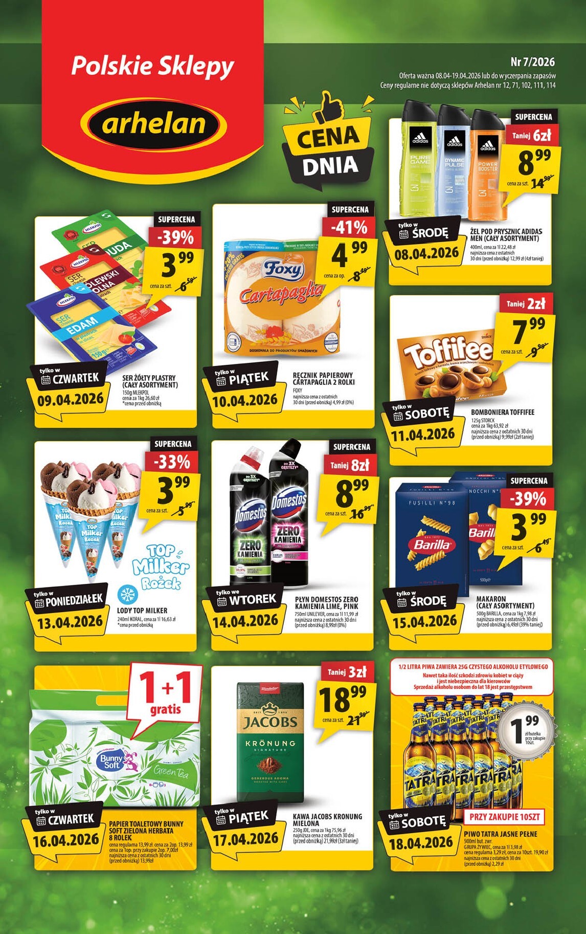 Aktualna gazetka Arhelan ważna od 08.04.2026 do 19.04.2026
