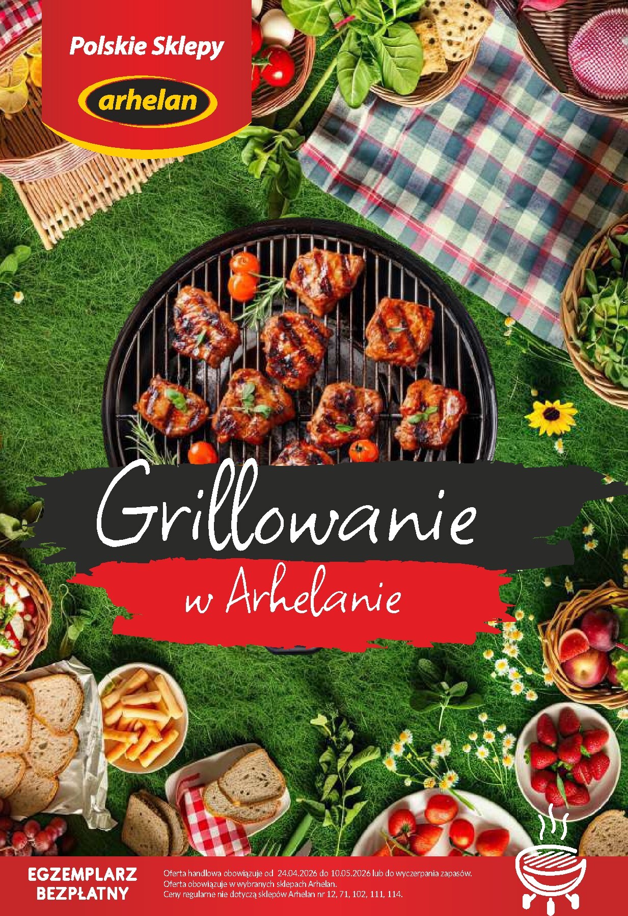 Aktualna gazetka Arhelan - Grillowanie ważna od 24.04.2026 do 10.05.2026