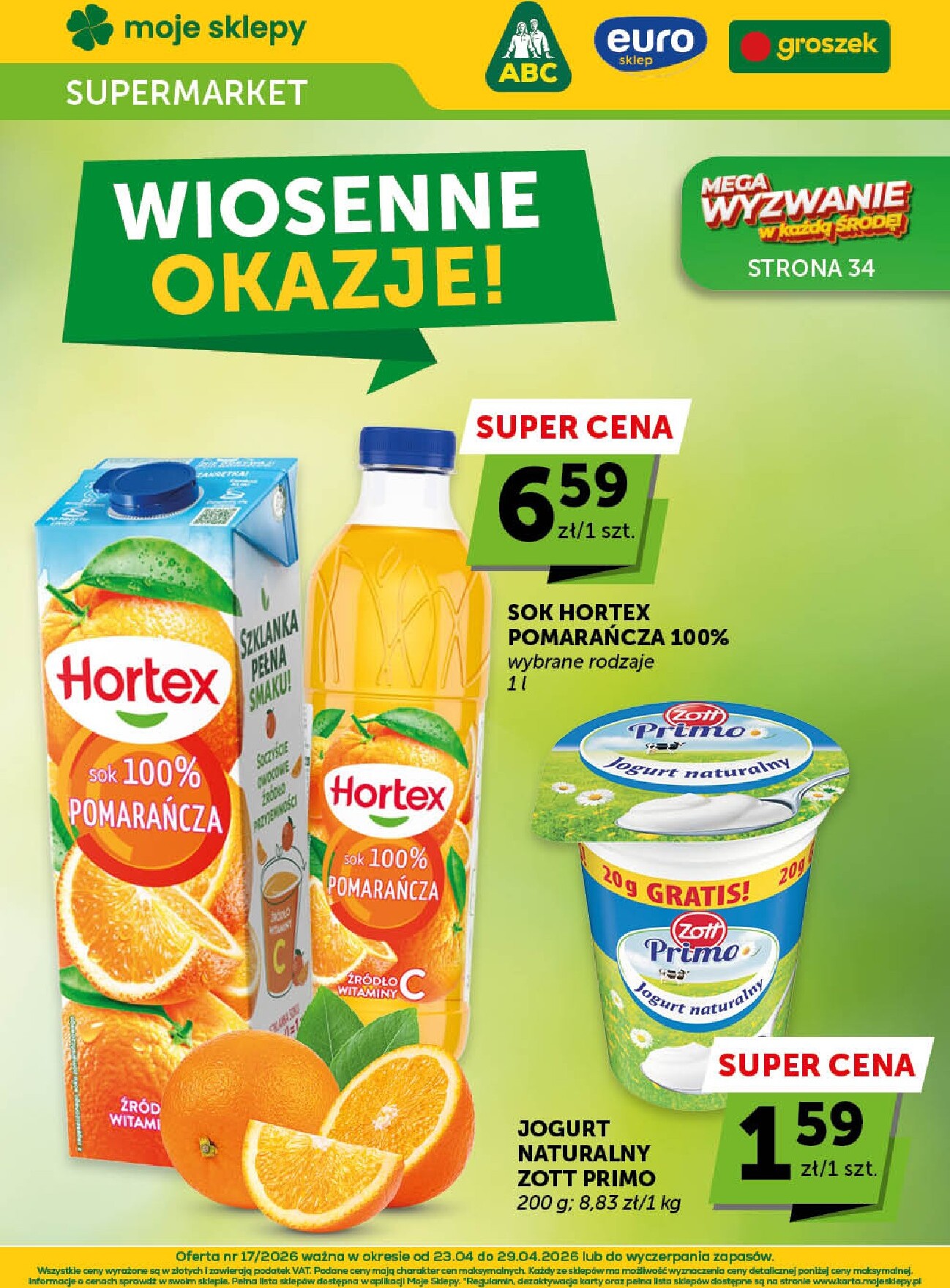 Nowa gazetka Euro Sklep - Supermarket ważna od 23.04.2026 do 29.04.2026