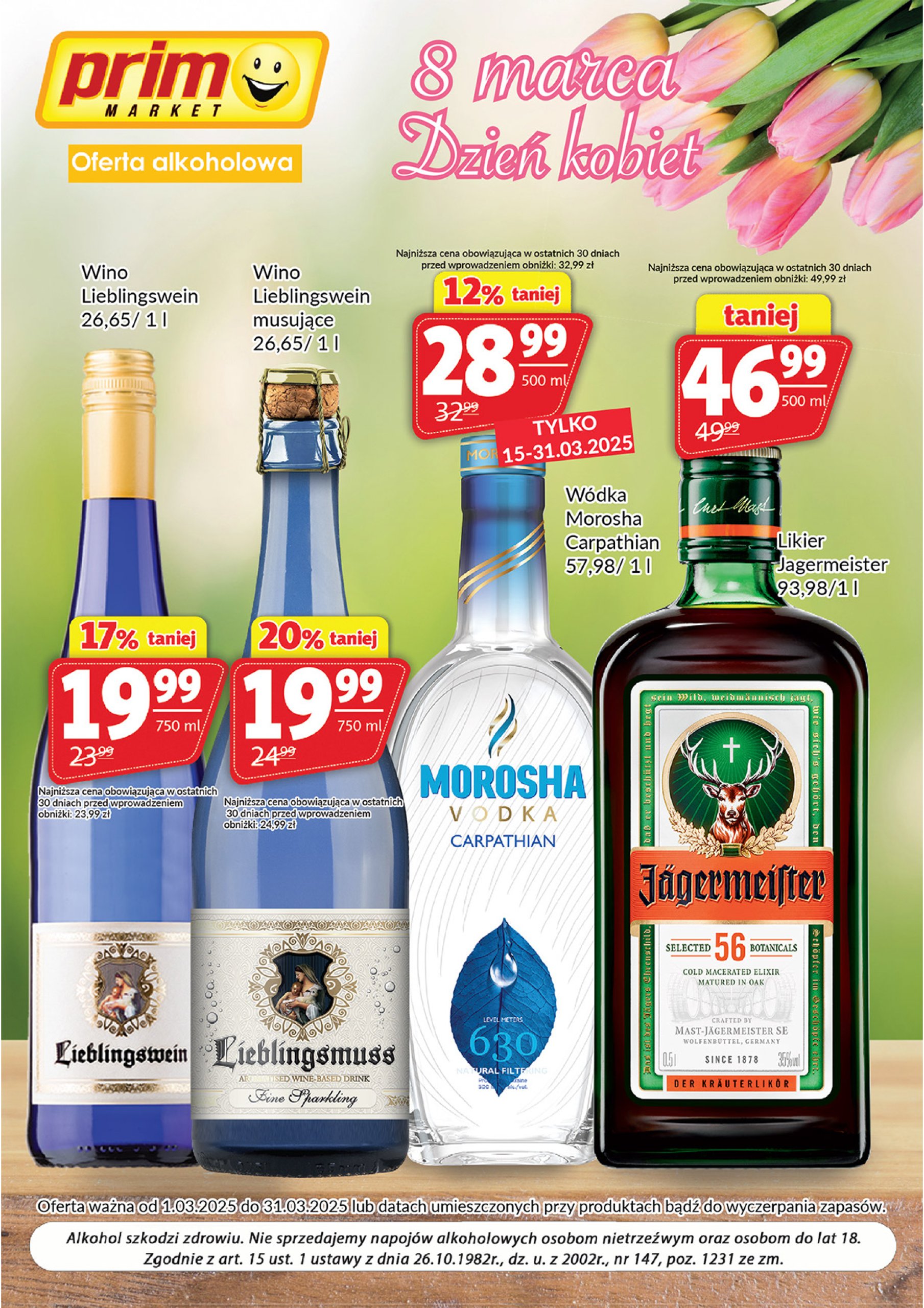 Prim Market - Oferta alkoholowa gazetka ważna od 01.03. - 31.03.
