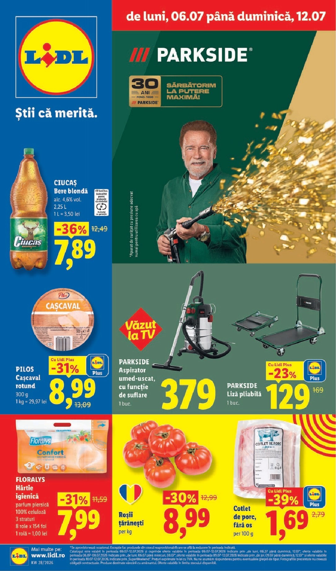 Lidl - Catalogul săptămânal pliante pentru săptămâna viitoare de la luni 06.07.2026 până la duminică 12.07.2026