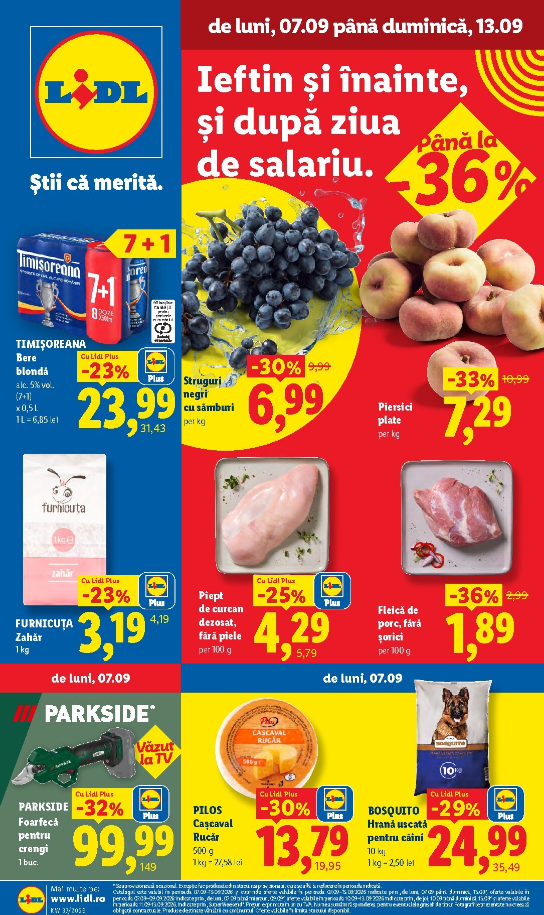 Lidl pliante pentru săptămâna viitoare de la luni 07.09.2026 până la duminică 13.09.2026