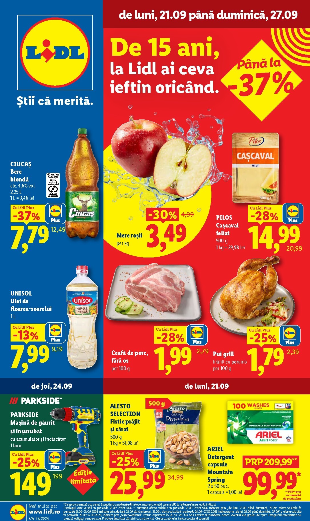 Lidl pliante pentru săptămâna viitoare de la luni 21.09.2026 până la duminică 27.09.2026