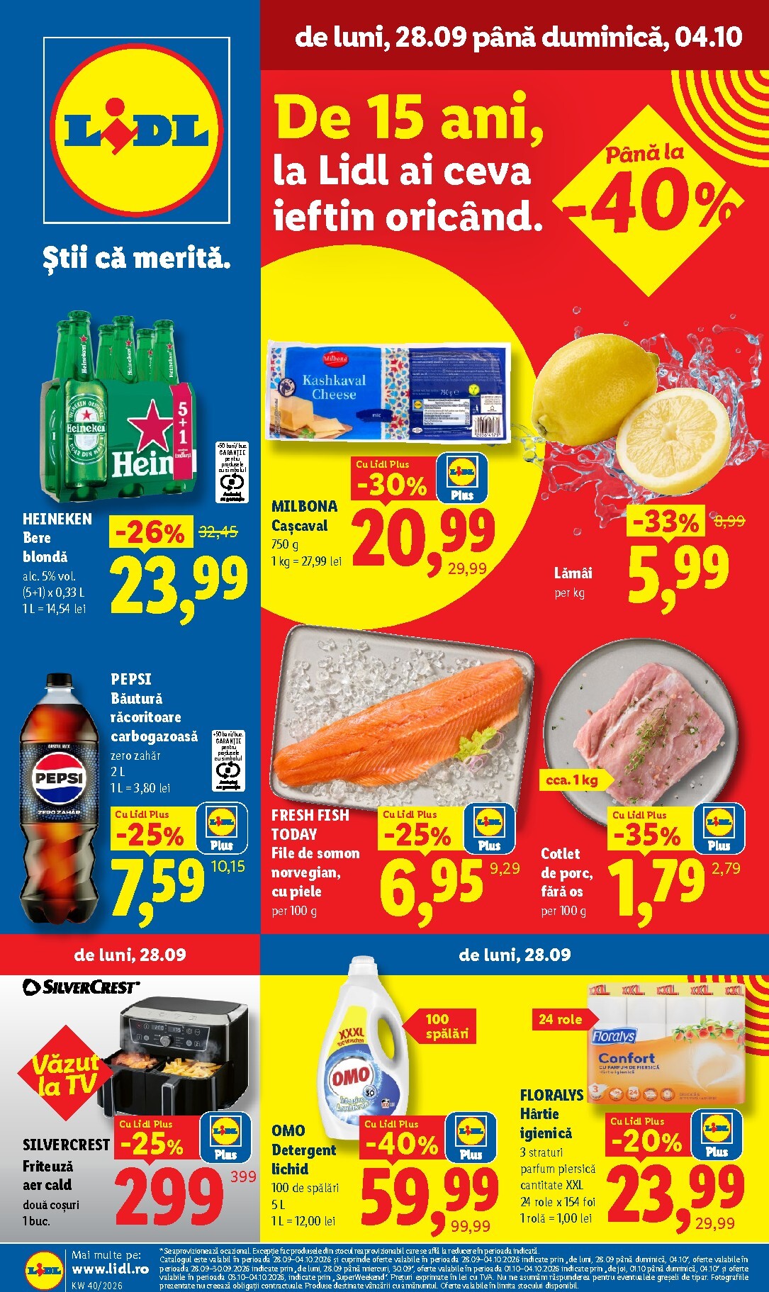 Lidl pliante pentru săptămâna viitoare de la luni 28.09.2026 până la duminică 04.10.2026