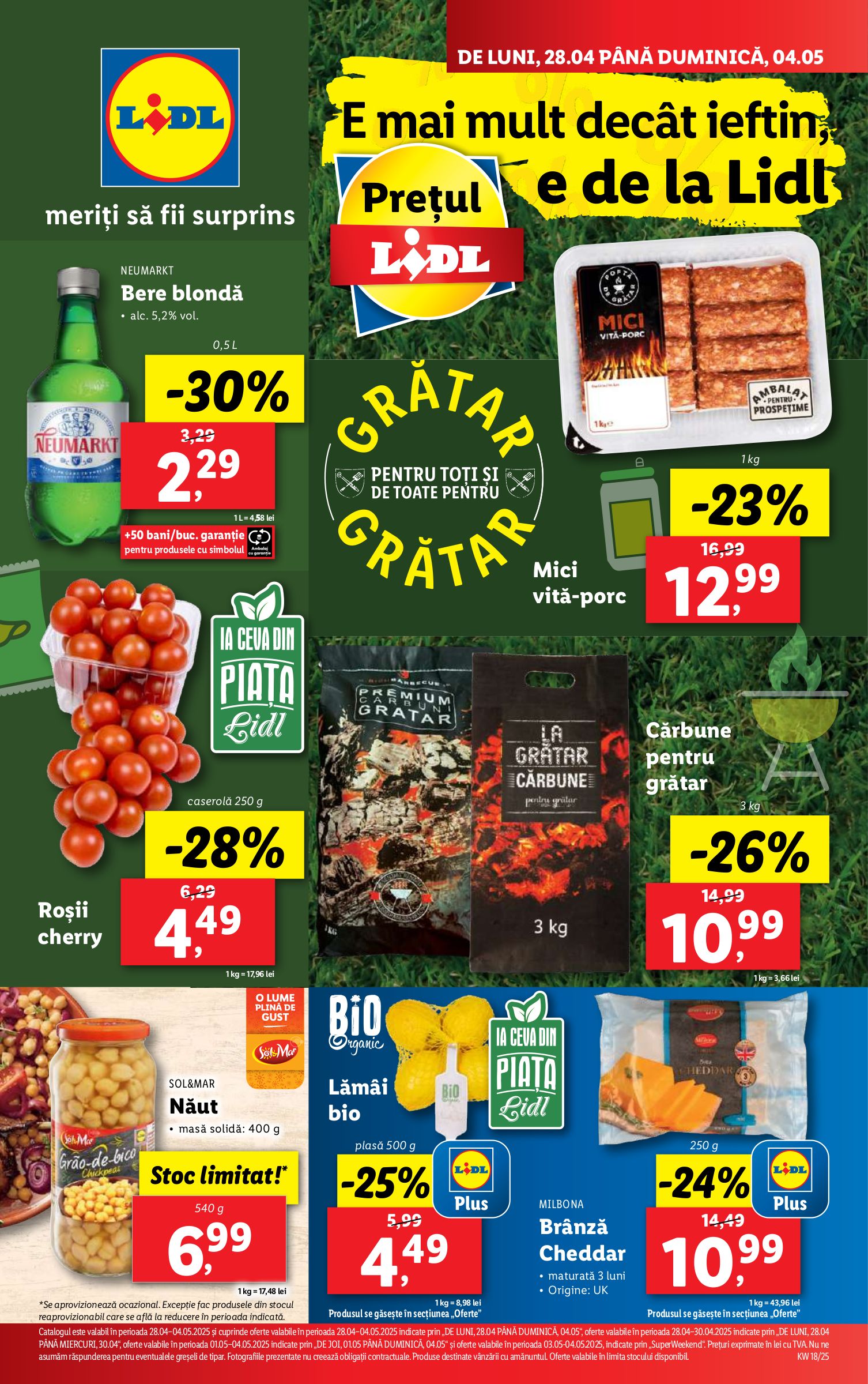Ofertă incredibilă la LIDL: Roșii cherry la 4,49 lei, Kaufland: Orez Camolino la 5,99 lei și Carrefour: Pepsi Zero la 8,49 lei. Descoperă cele mai noi promoții și reduceri din 2025-04-30!