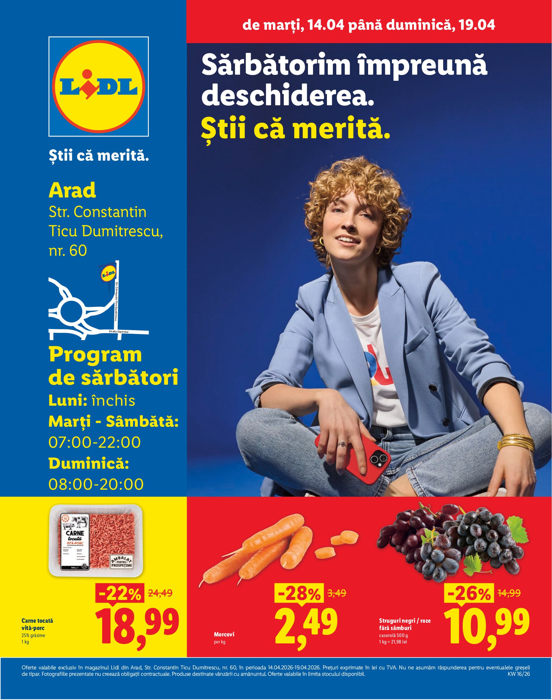 Lidl - Arad pliante pentru săptămâna viitoare de la marți 14.04.2026 până la duminică 19.04.2026