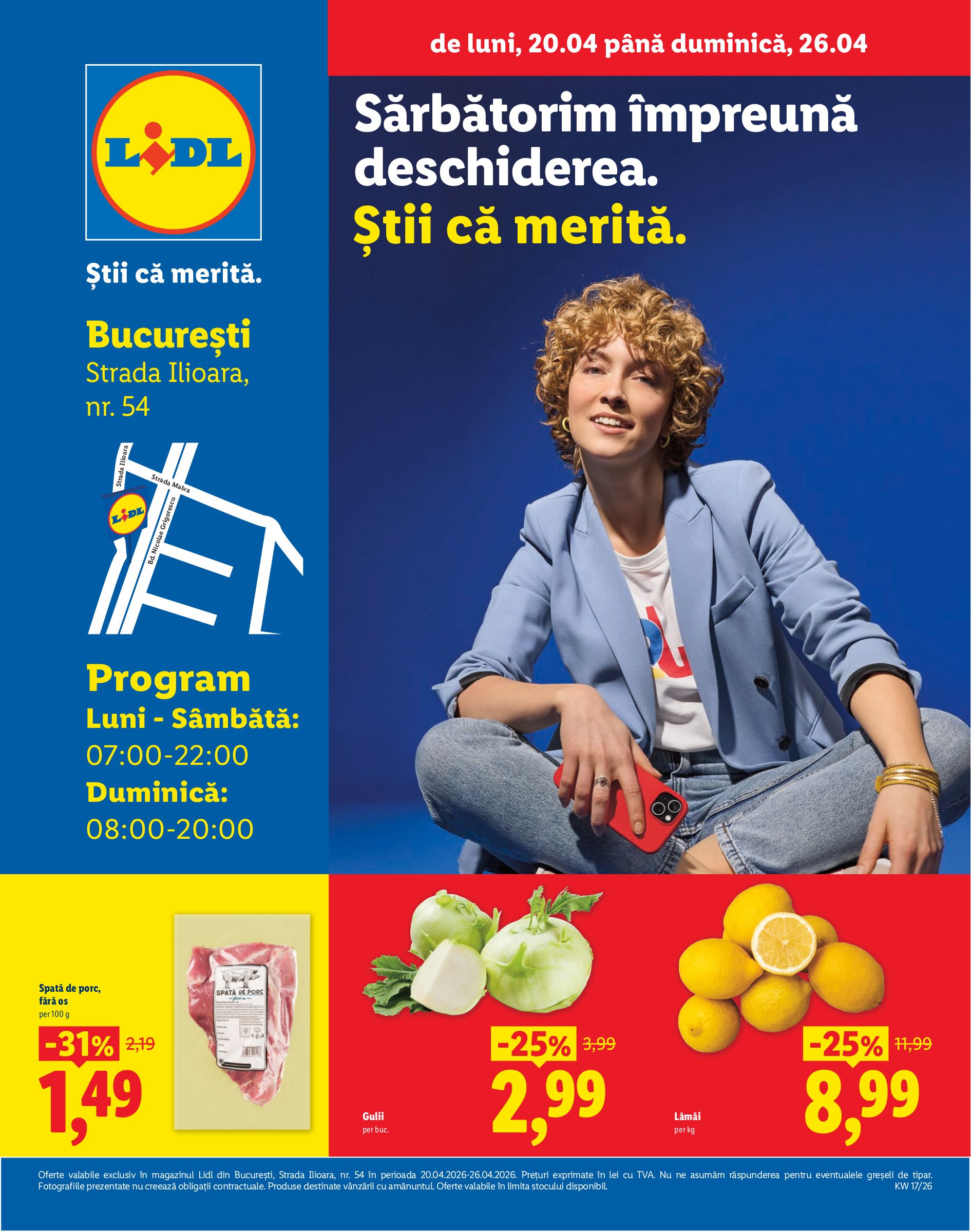 Lidl - Bucuresti pliante pentru săptămâna viitoare de la luni 20.04.2026 până la duminică 26.04.2026