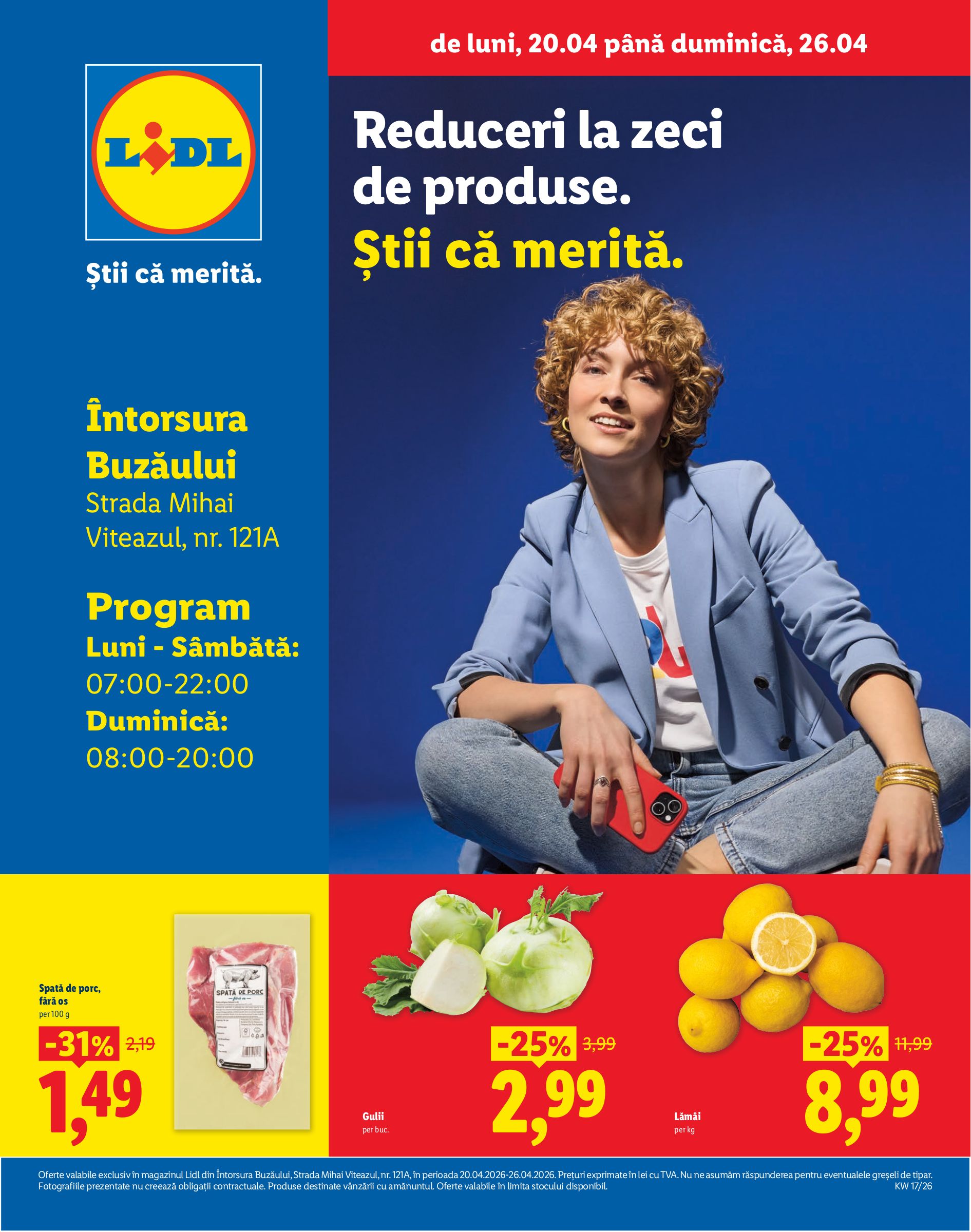 Lidl - Intorsura Buzaului pliante pentru săptămâna viitoare de la luni 20.04.2026 până la duminică 26.04.2026