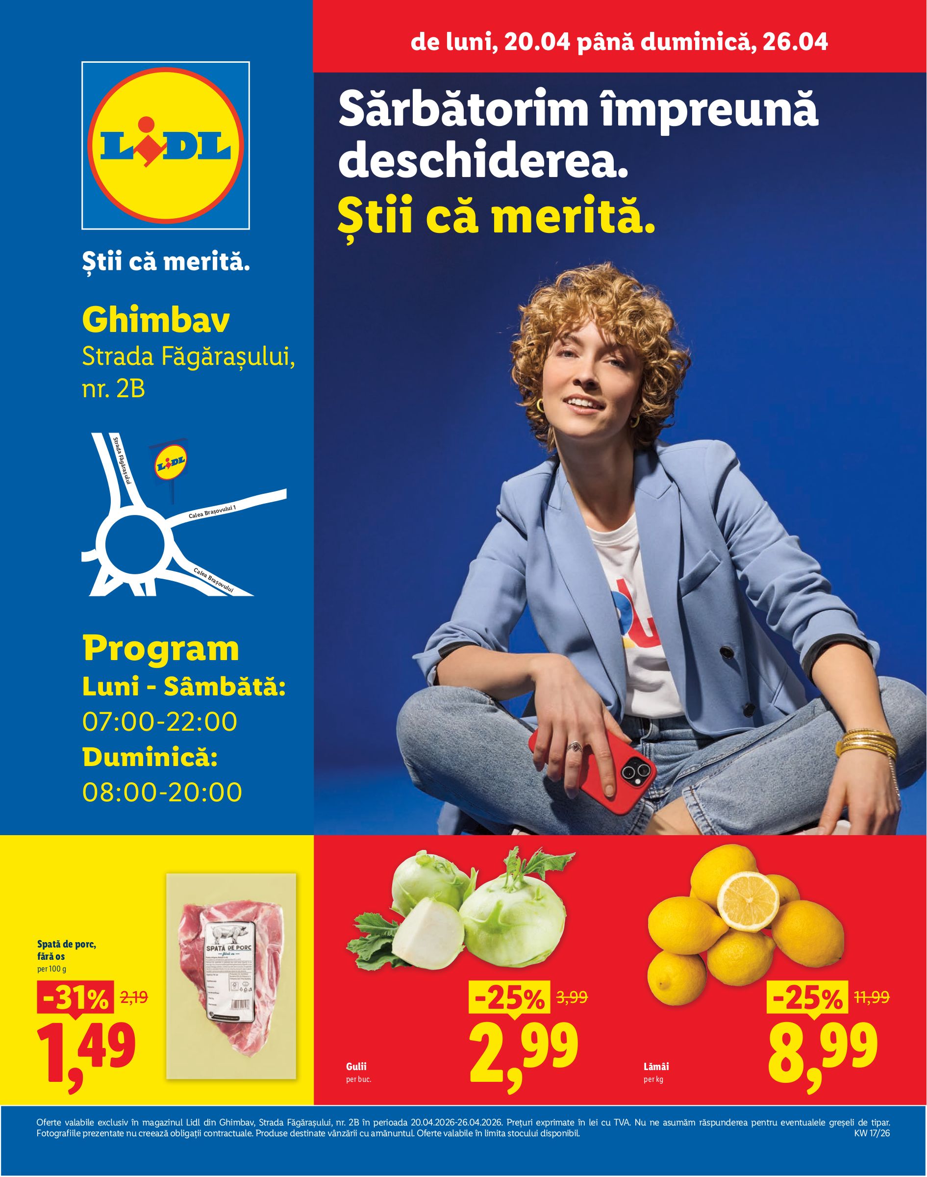 Lidl - Ghimbav pliante pentru săptămâna viitoare de la luni 20.04.2026 până la duminică 26.04.2026