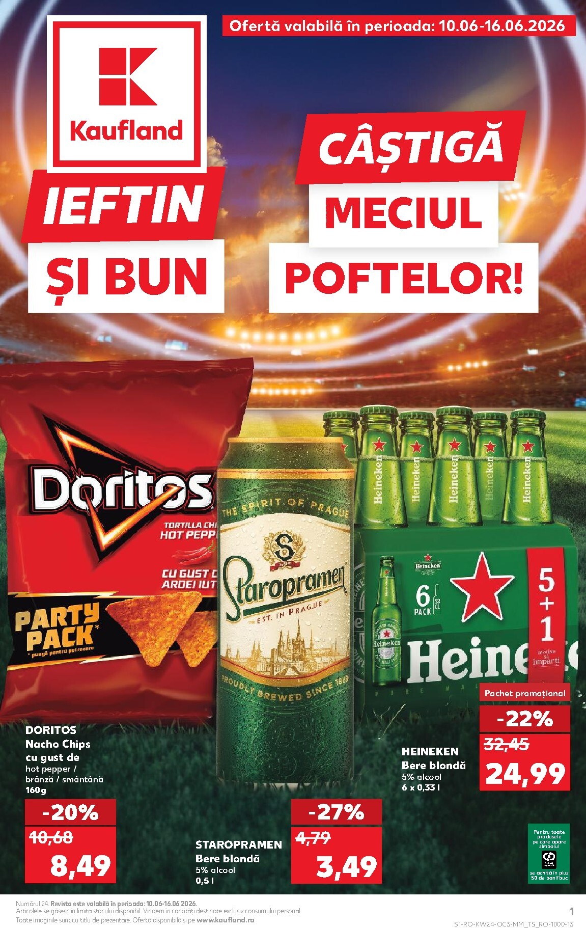 Kaufland - Ieftin si bun pliante pentru săptămâna viitoare de la miercuri 10.06.2026 până la marți 16.06.2026