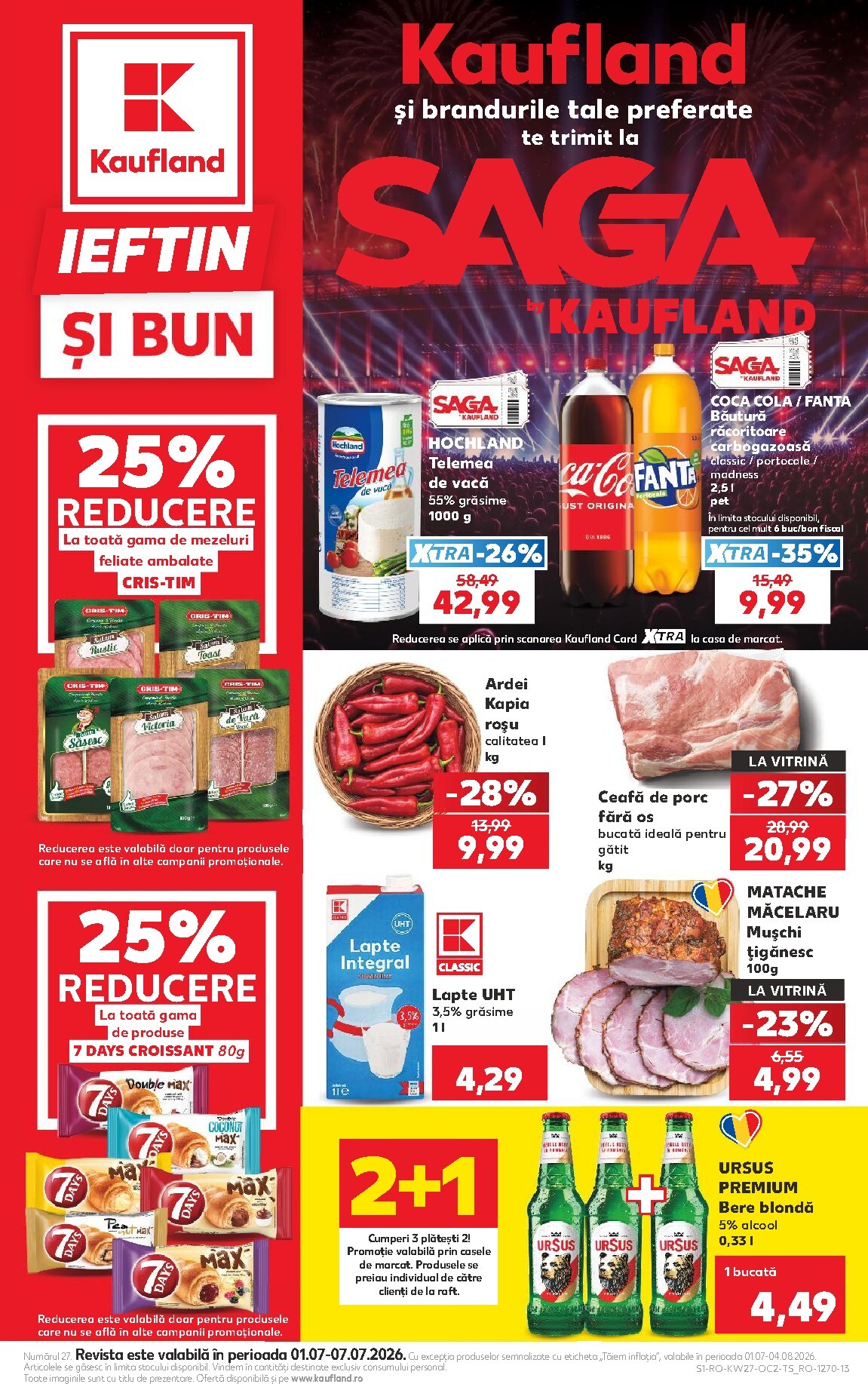 Pliantele viitoare Kaufland valabil de la miercuri 01.07.2026 până la marți 07.07.2026
