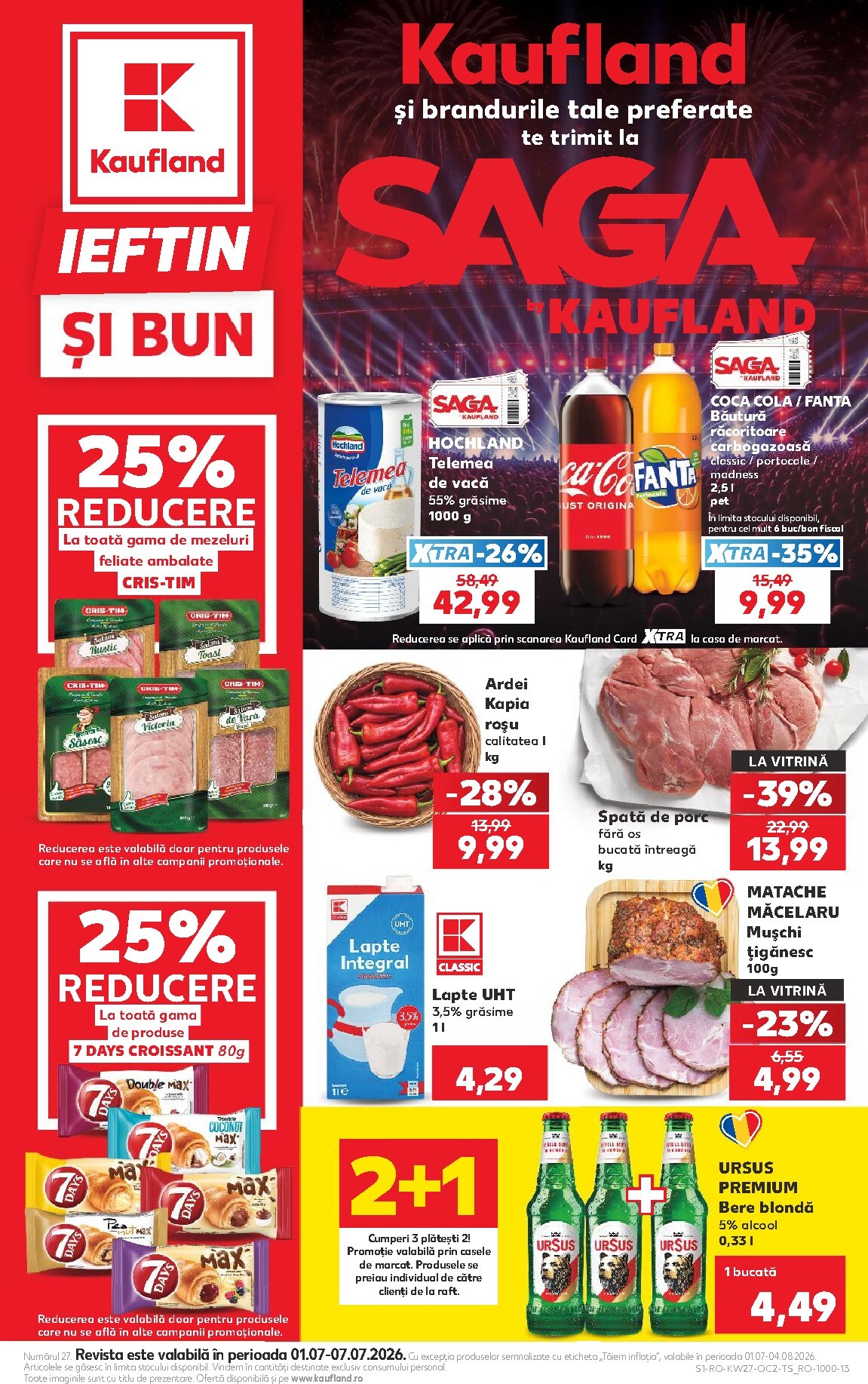Brosura Kaufland valabilă de la miercuri 01.07.2026 până la marți 07.07.2026