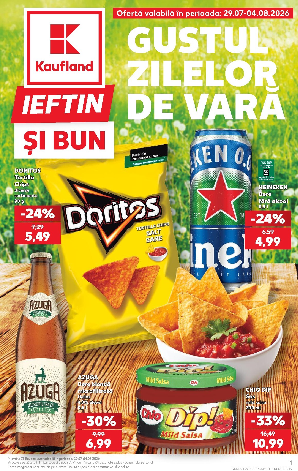 Kaufland pliante pentru săptămâna viitoare de la miercuri 29.07.2026 până la marți 04.08.2026