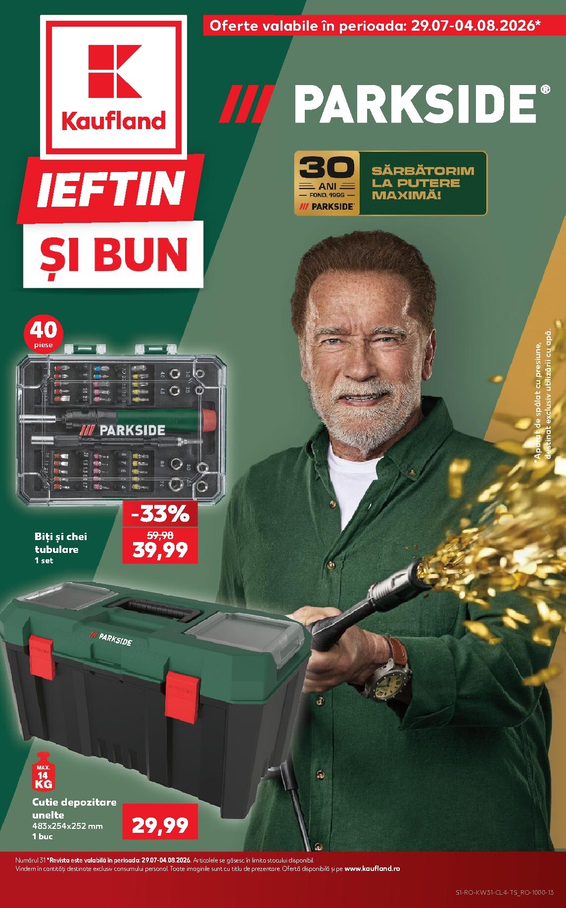 Kaufland - Parkside pliante pentru săptămâna viitoare de la miercuri 29.07.2026 până la marți 04.08.2026