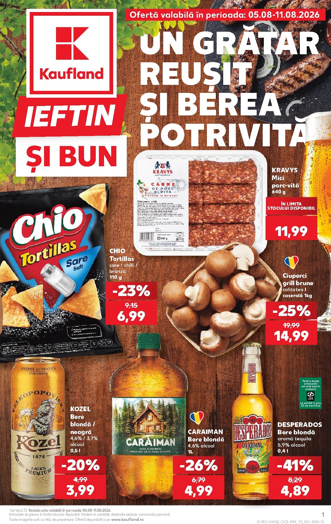Pliantele viitoare Kaufland - Ieftin si bun valabil de la miercuri 05.08.2026 până la marți 11.08.2026