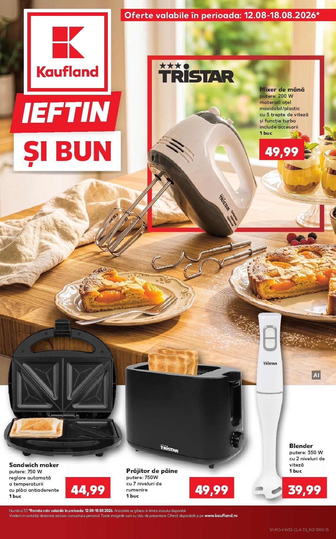 Kaufland - Nonfood pliante pentru săptămâna viitoare de la miercuri 12.08.2026 până la marți 18.08.2026