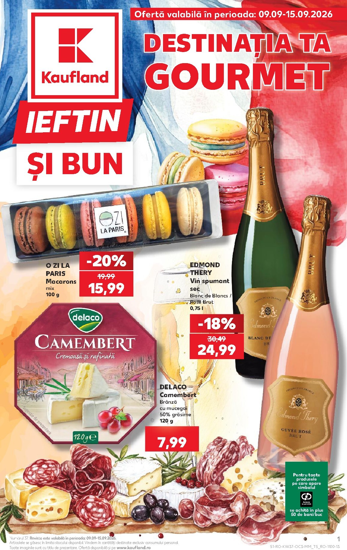 Kaufland pliante pentru săptămâna viitoare de la miercuri 09.09.2026 până la marți 15.09.2026