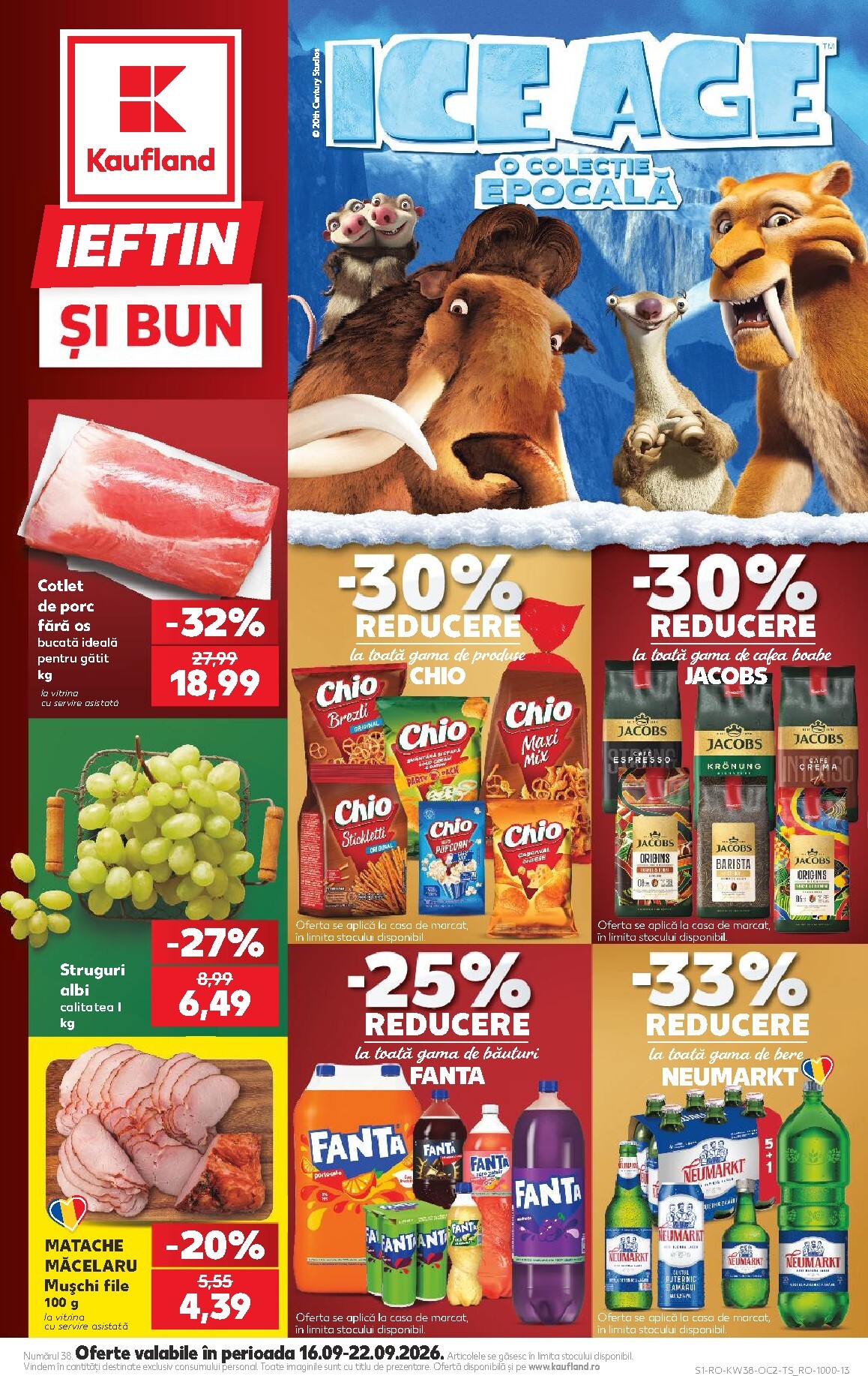 Kaufland pliante pentru săptămâna viitoare de la miercuri 16.09.2026 până la marți 22.09.2026