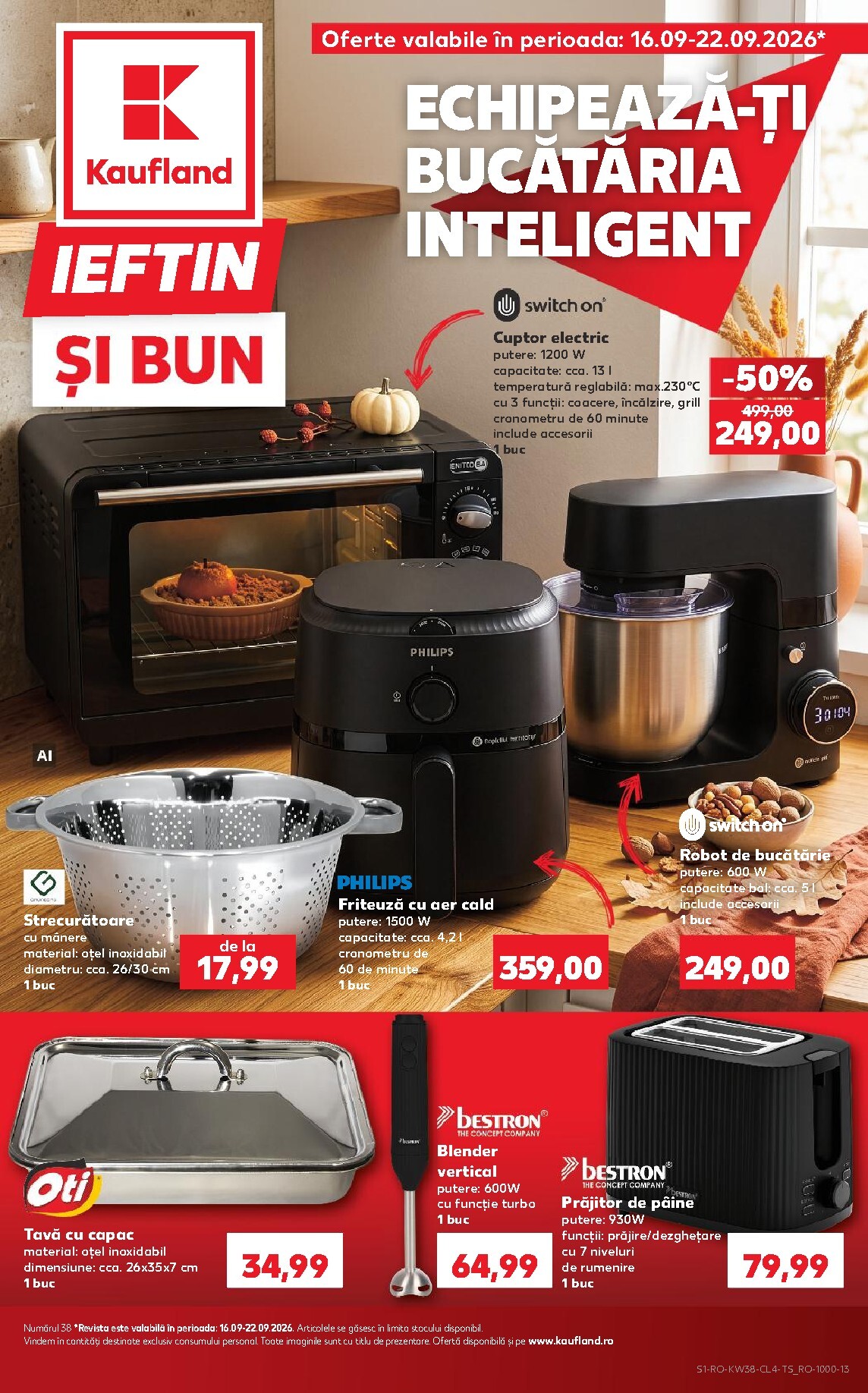 Kaufland - Nonfood pliante pentru săptămâna viitoare de la miercuri 16.09.2026 până la marți 22.09.2026