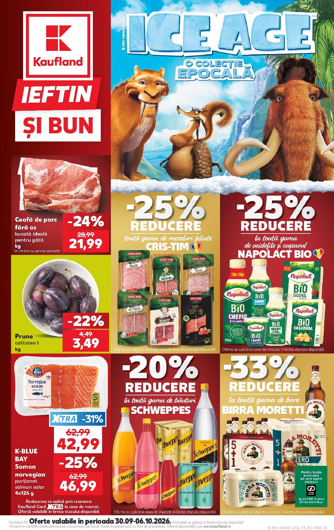Kaufland pliante pentru săptămâna viitoare de la miercuri 30.09.2026 până la marți 06.10.2026