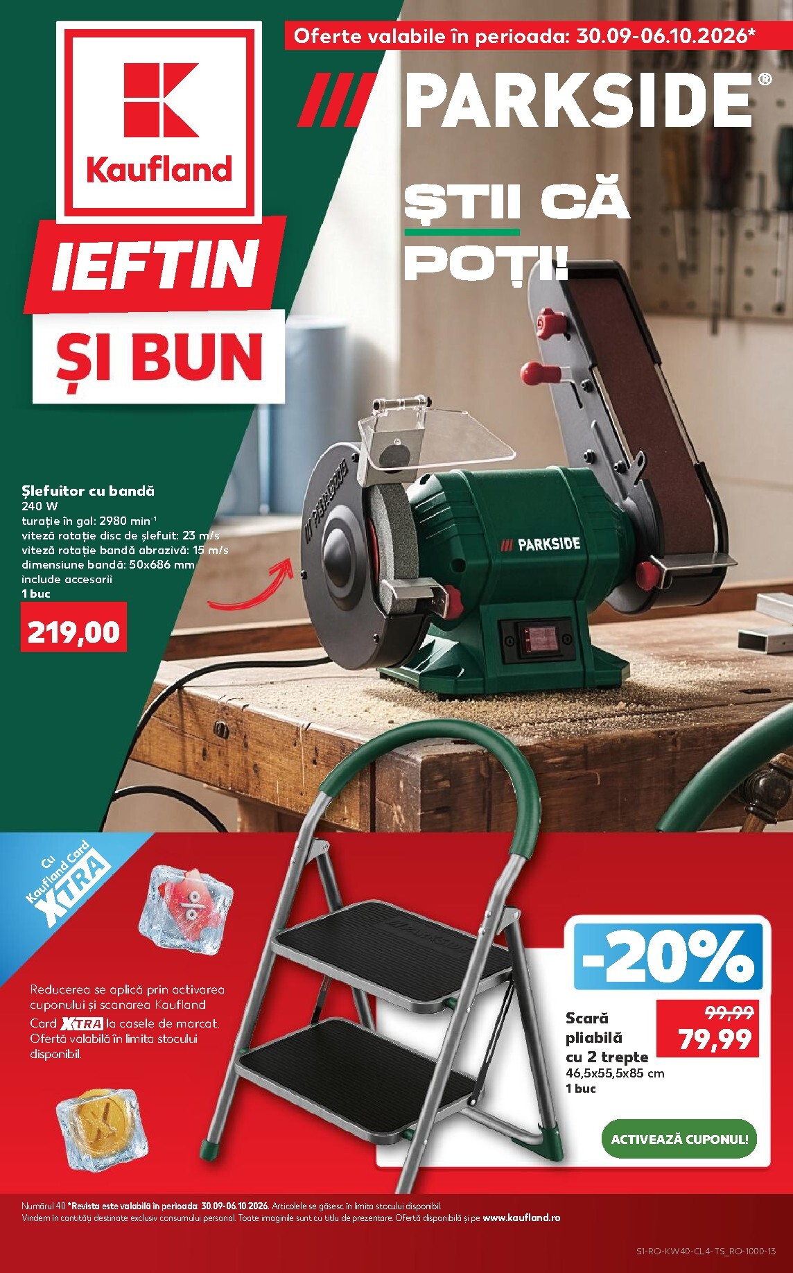 Kaufland - Nonfood pliante pentru săptămâna viitoare de la miercuri 30.09.2026 până la marți 06.10.2026