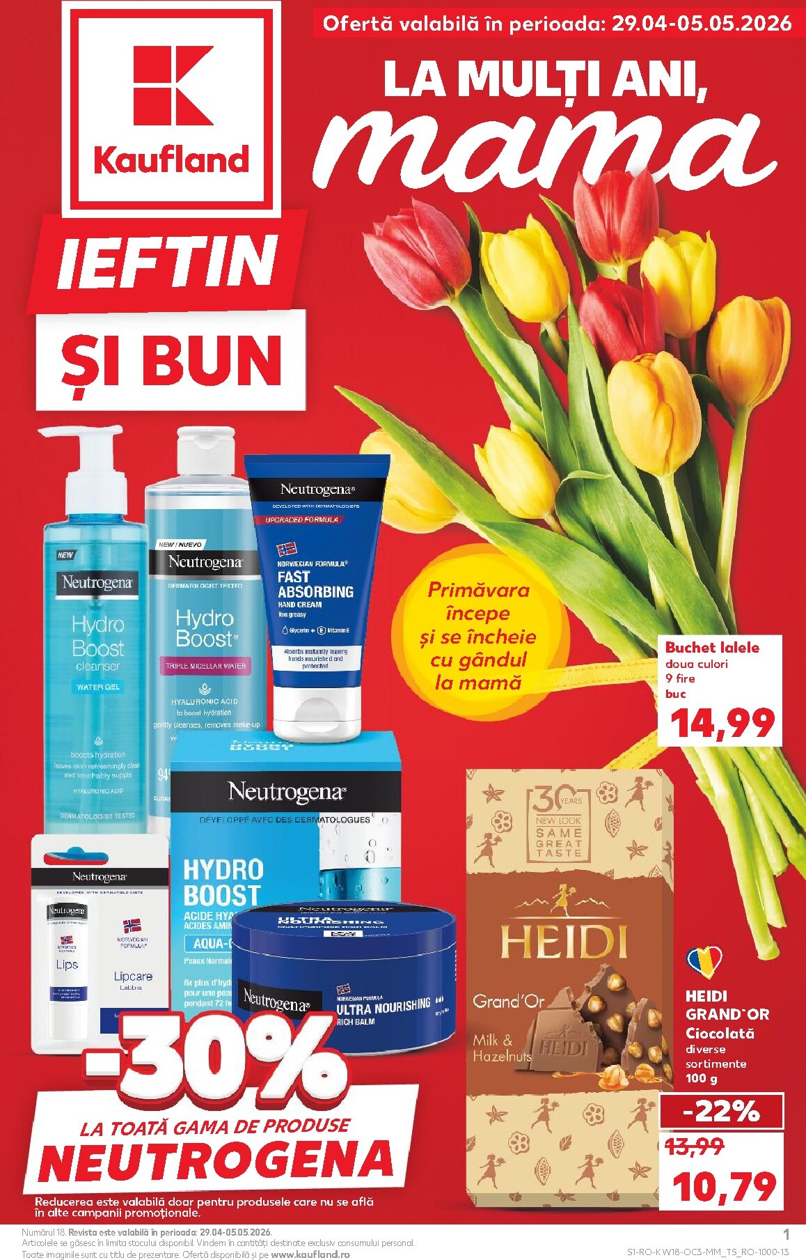 Kaufland - Ieftin si bun pliante pentru săptămâna viitoare de la miercuri 29.04.2026 până la marți 05.05.2026