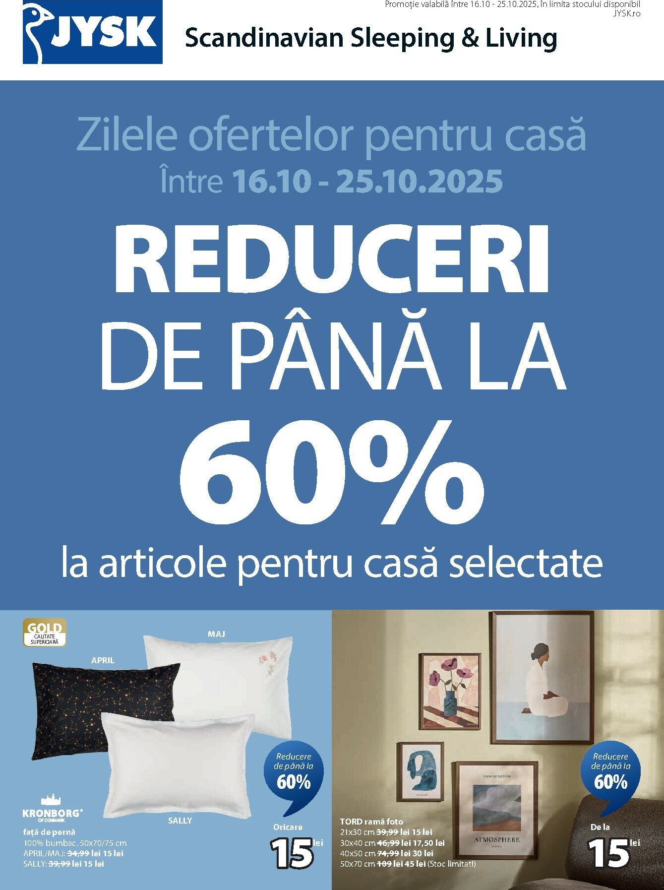 Catalog JYSK online – oferte valabile din 16.10.