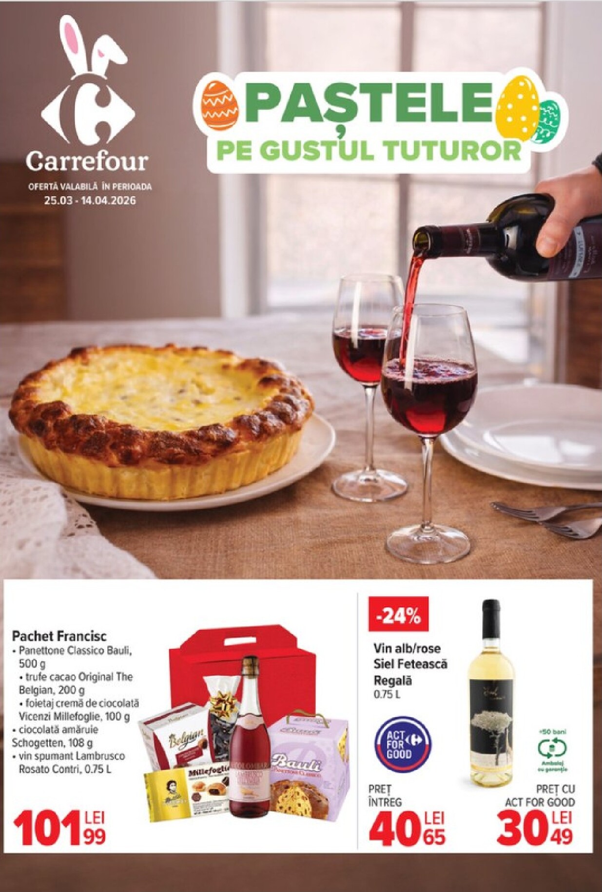 Catalog Carrefour - Paște online – oferte valabile din 25.03.2026