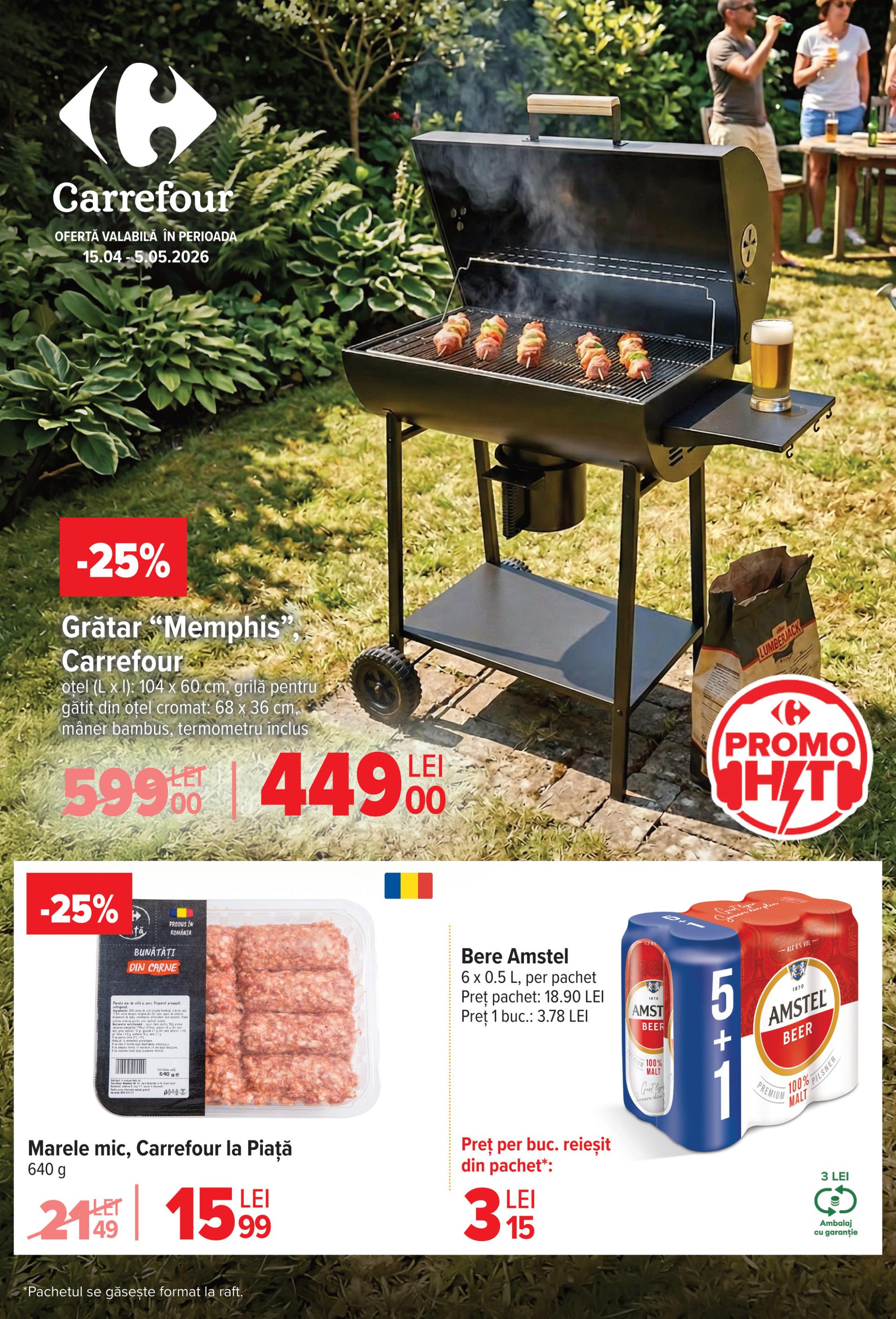 Brosura Carrefour - Special Bere+BBQ valabilă de la miercuri 15.04.2026 până la marți 05.05.2026