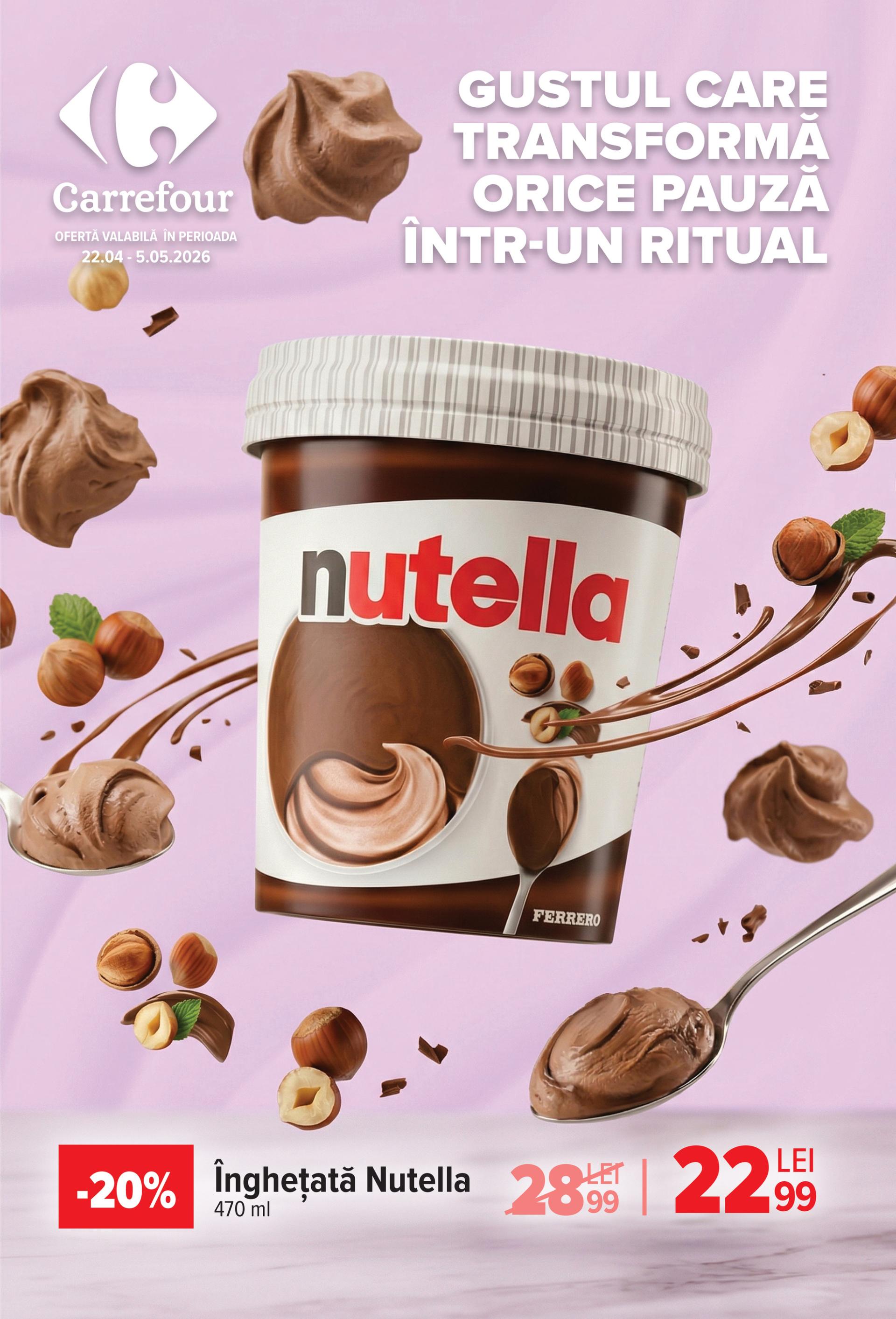 Brosura Carrefour - Ice Cream valabilă de la miercuri 22.04.2026 până la marți 05.05.2026