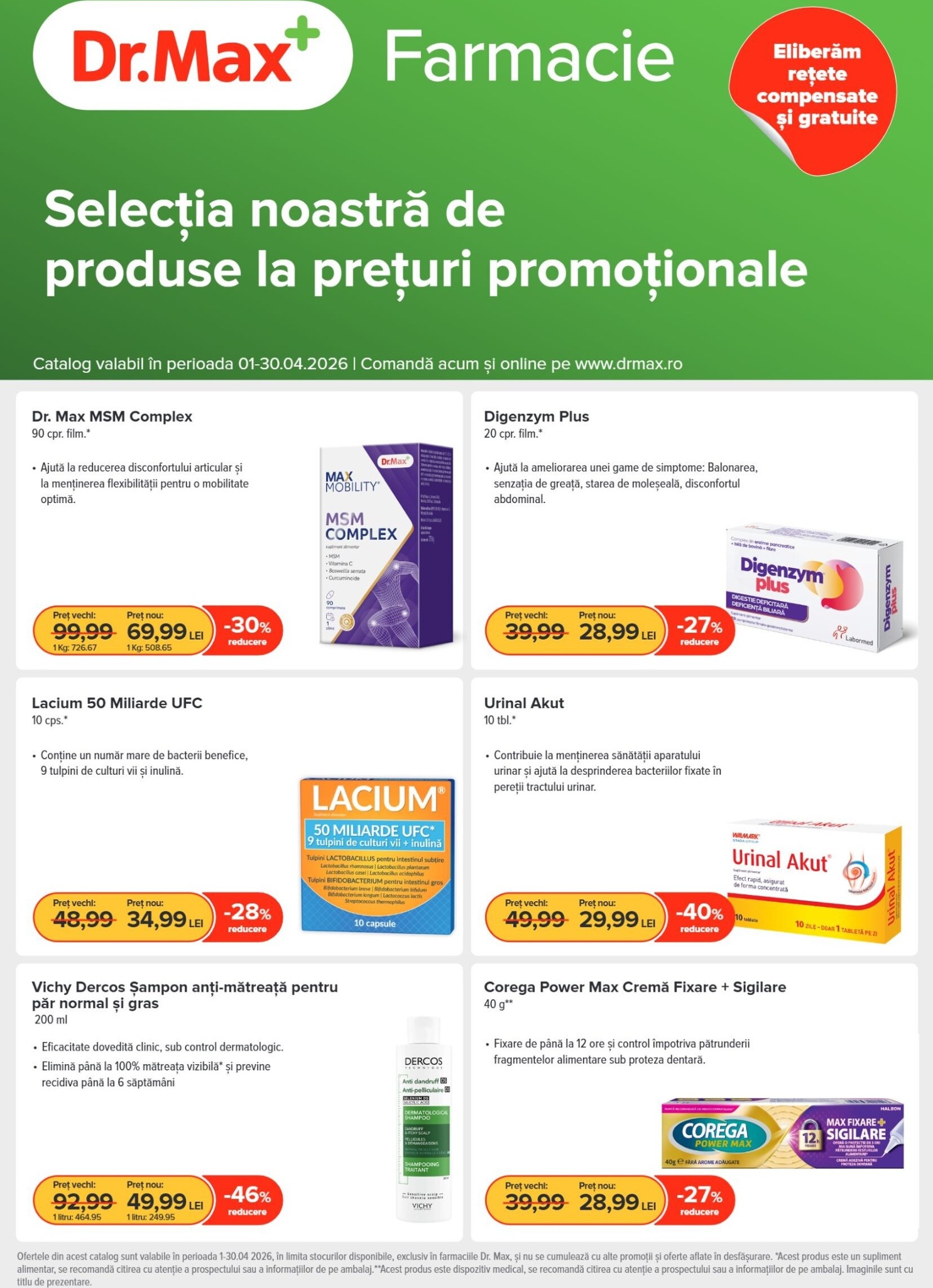Catalog Dr. Max - Farmacie online – oferte valabile din 01.04.2026