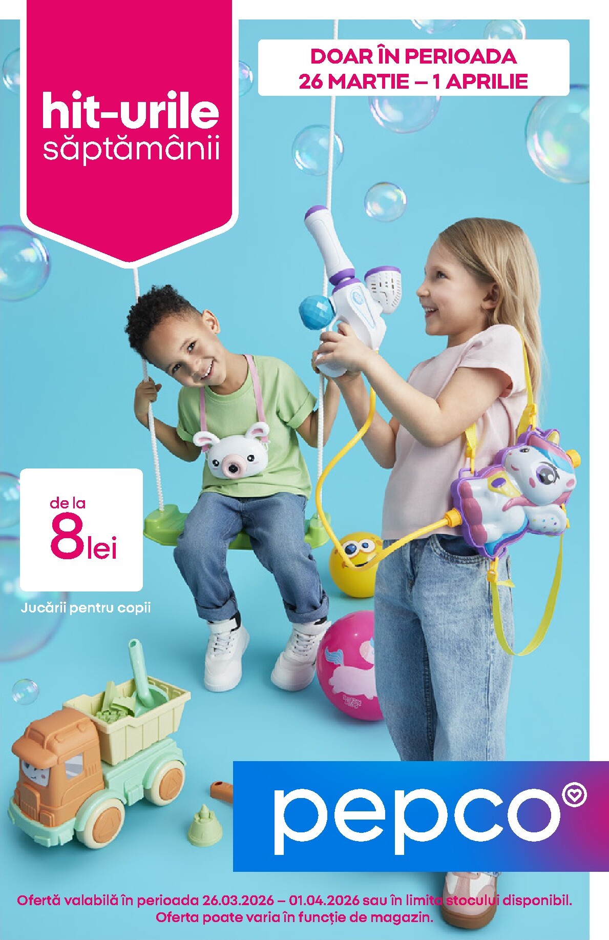 Catalog Pepco - Jucării pentru online – oferte valabile din 26.03.2026