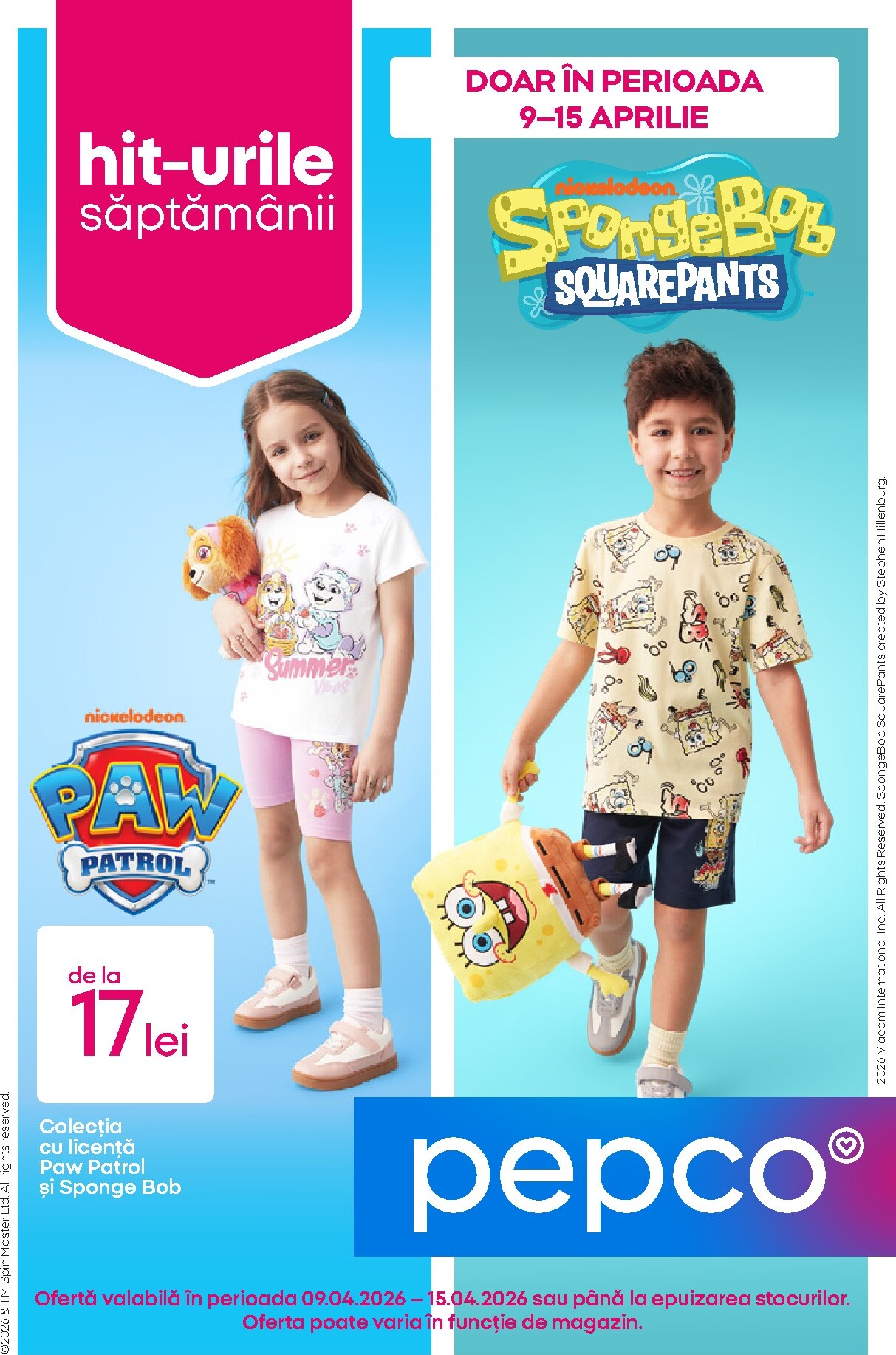 Brosura Pepco valabilă de la joi 09.04.2026 până la miercuri 15.04.2026
