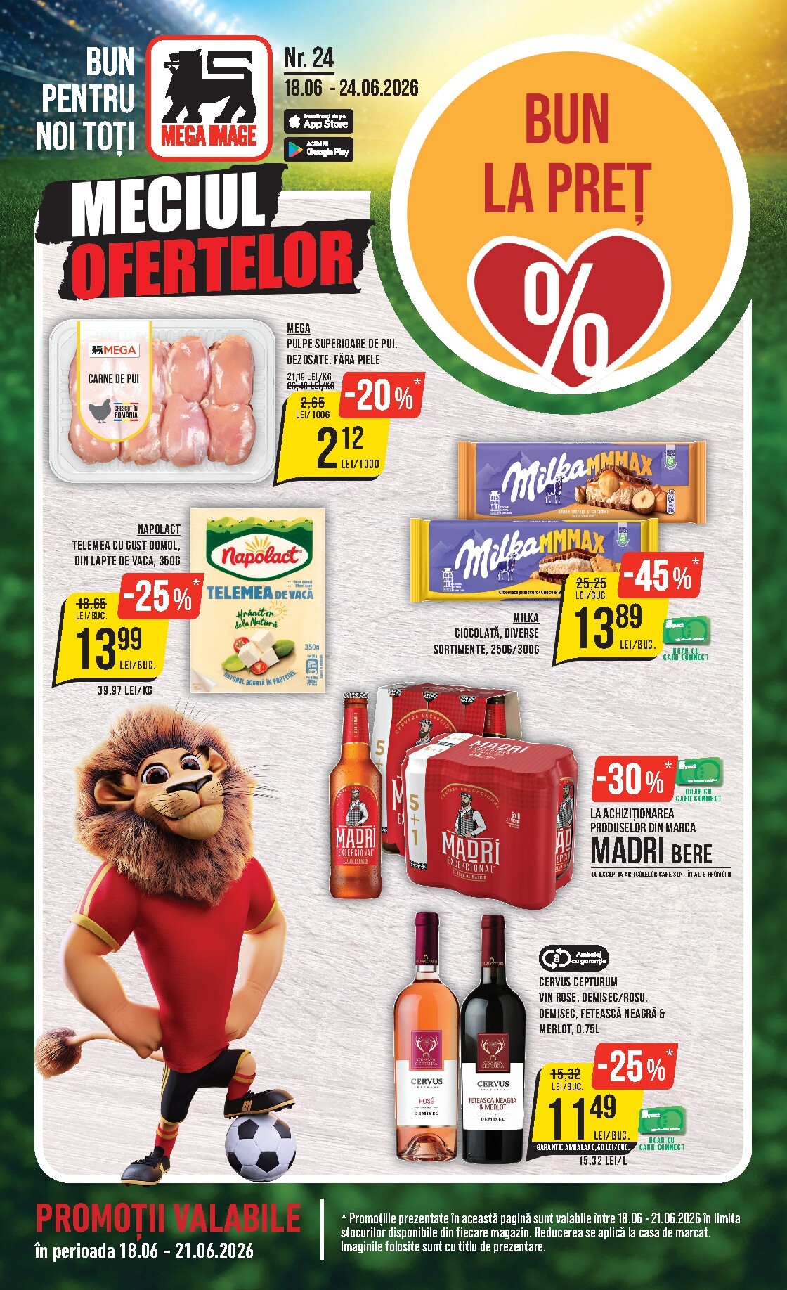 Brosura Mega Image valabilă de la joi 18.06.2026 până la miercuri 24.06.2026